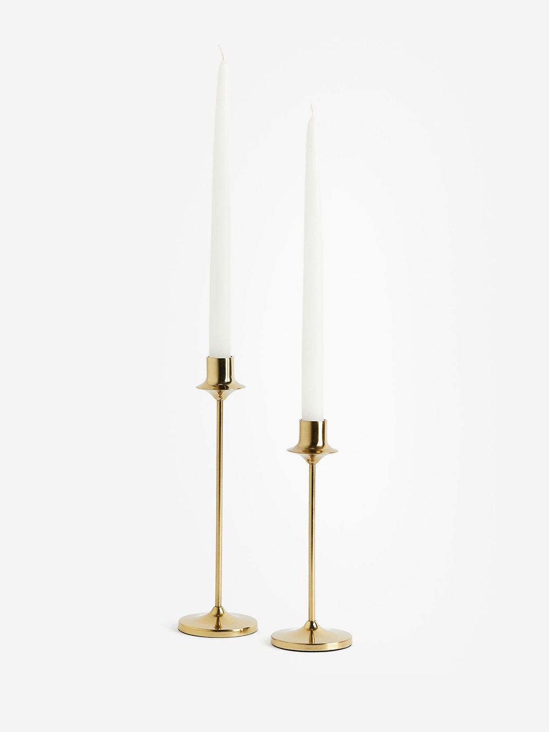 

H&M Gold-Toned Tall Metal Candlestick
