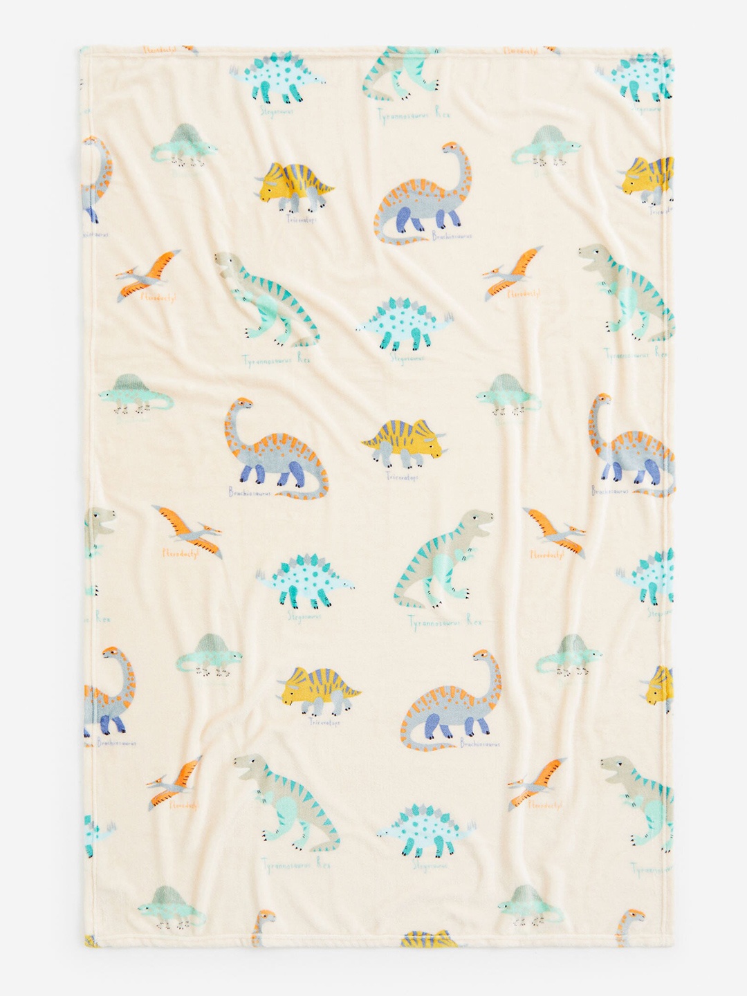 

H&M Patterned Fleece Blanket, Beige