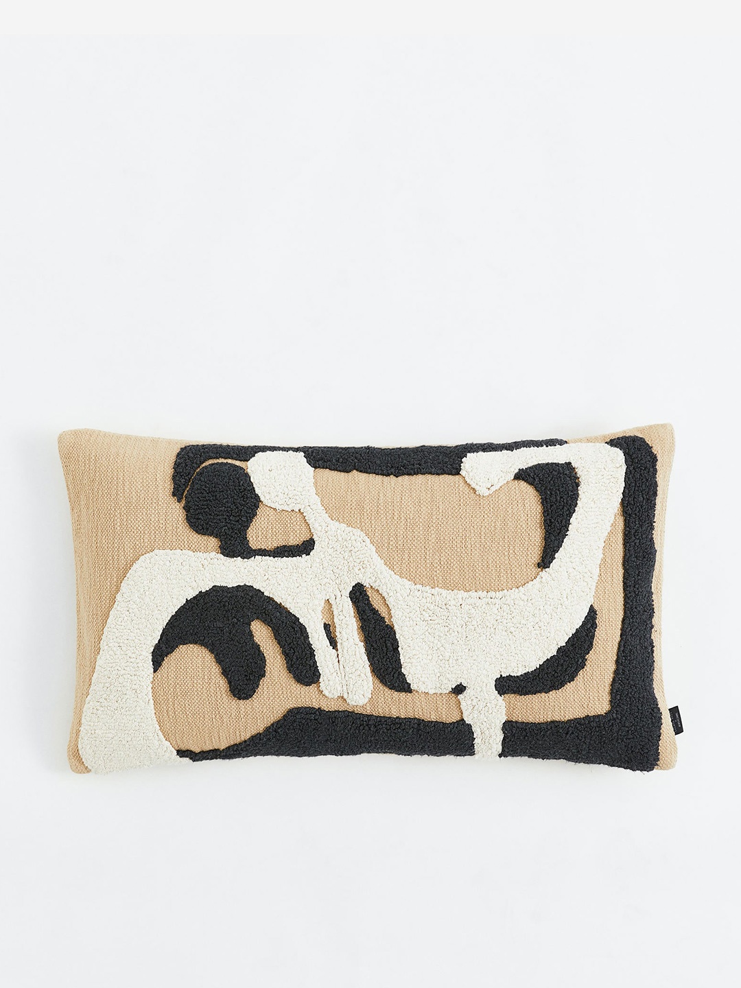 

H&M Beige & Black Tufted-Motif Cushion Cover