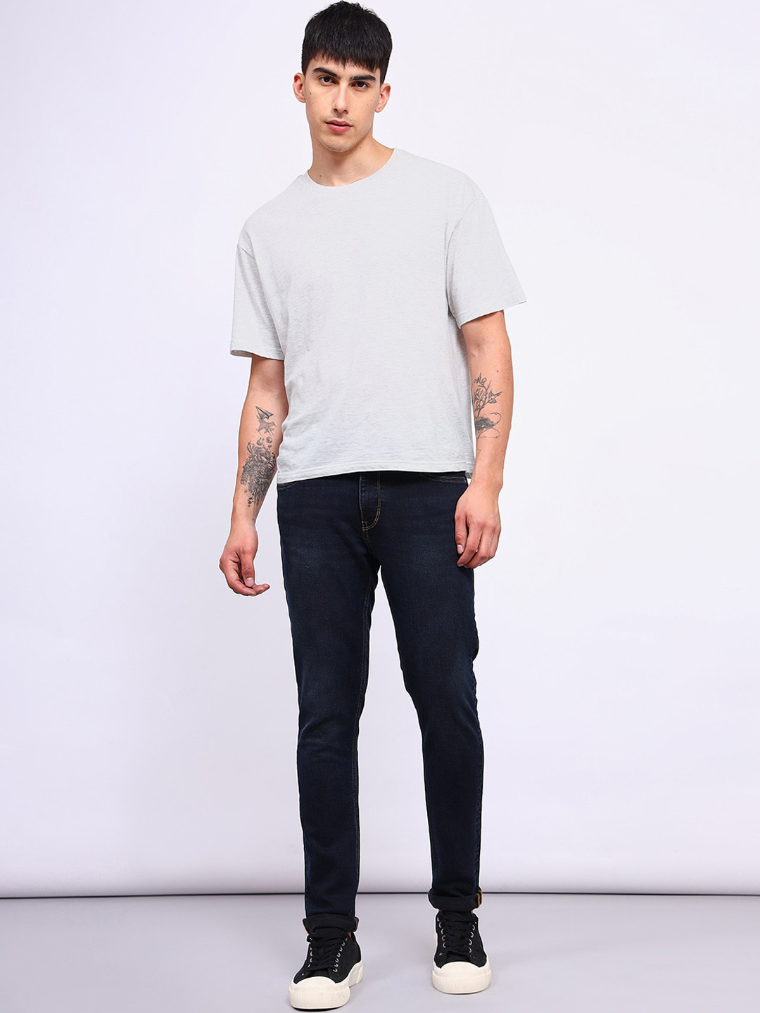 

Lee Men Bruce Skinny Fit Light Fade Clean Look Stretchable Jeans, Blue