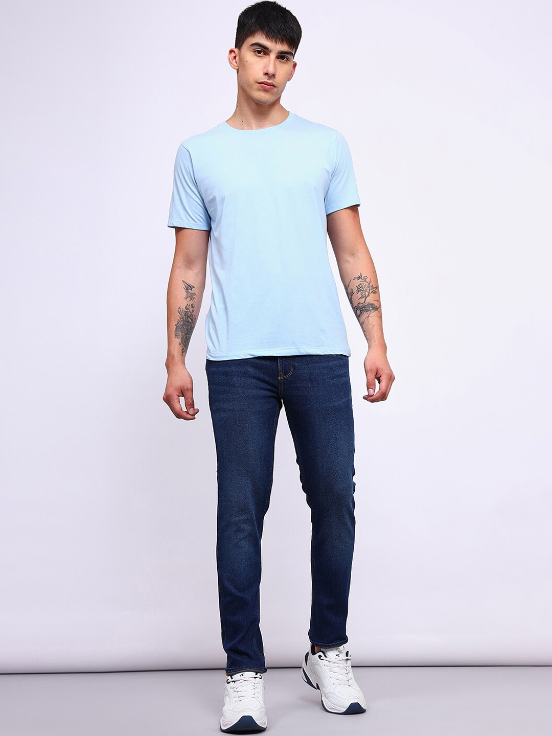 

Lee Men Slim Fit Light Fade Clean Look Stretchable Jeans, Blue