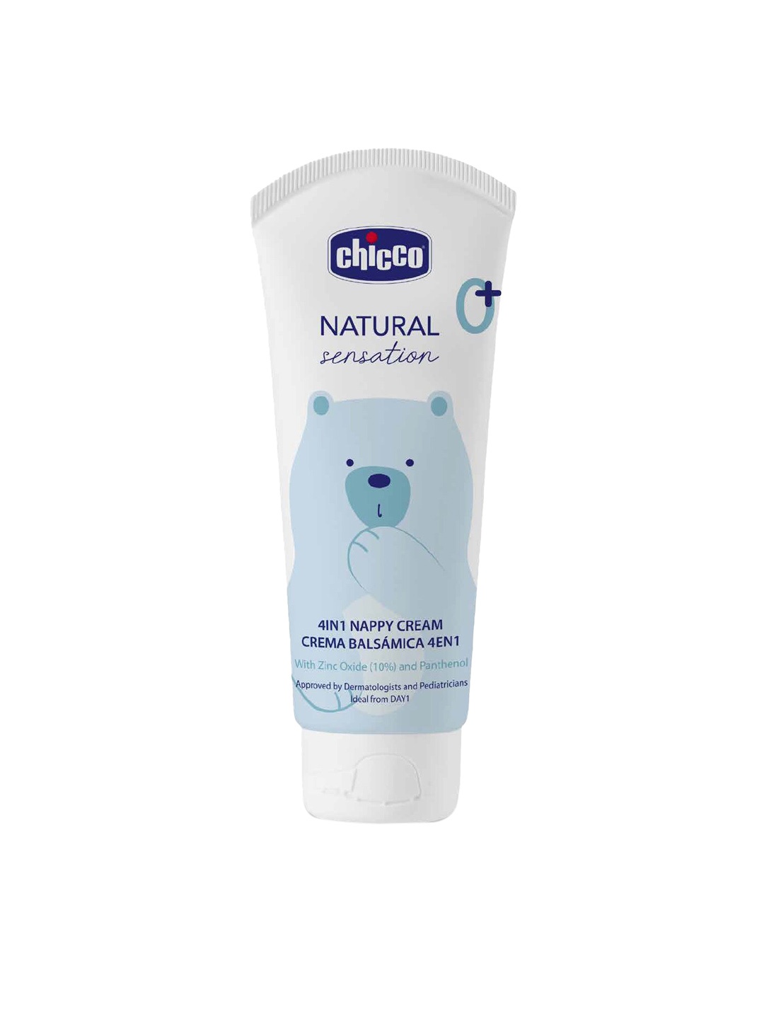 

Chicco Kids 4 In 1 Natural Sensation Nappy Cream with Zinc Oxide - 100 ml, White