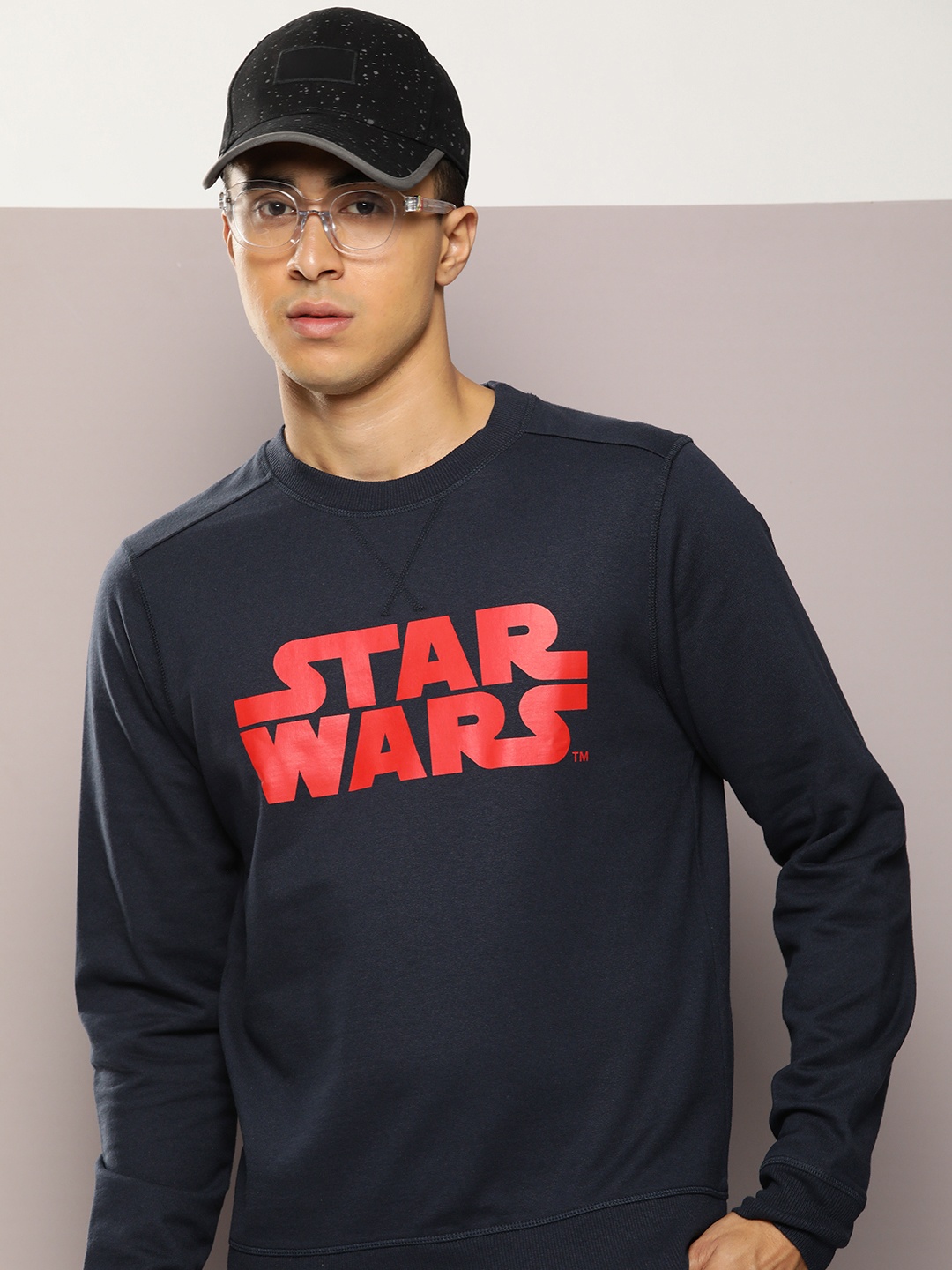 

Kook N Keech Men Typography Printed Sweatshirt, Navy blue