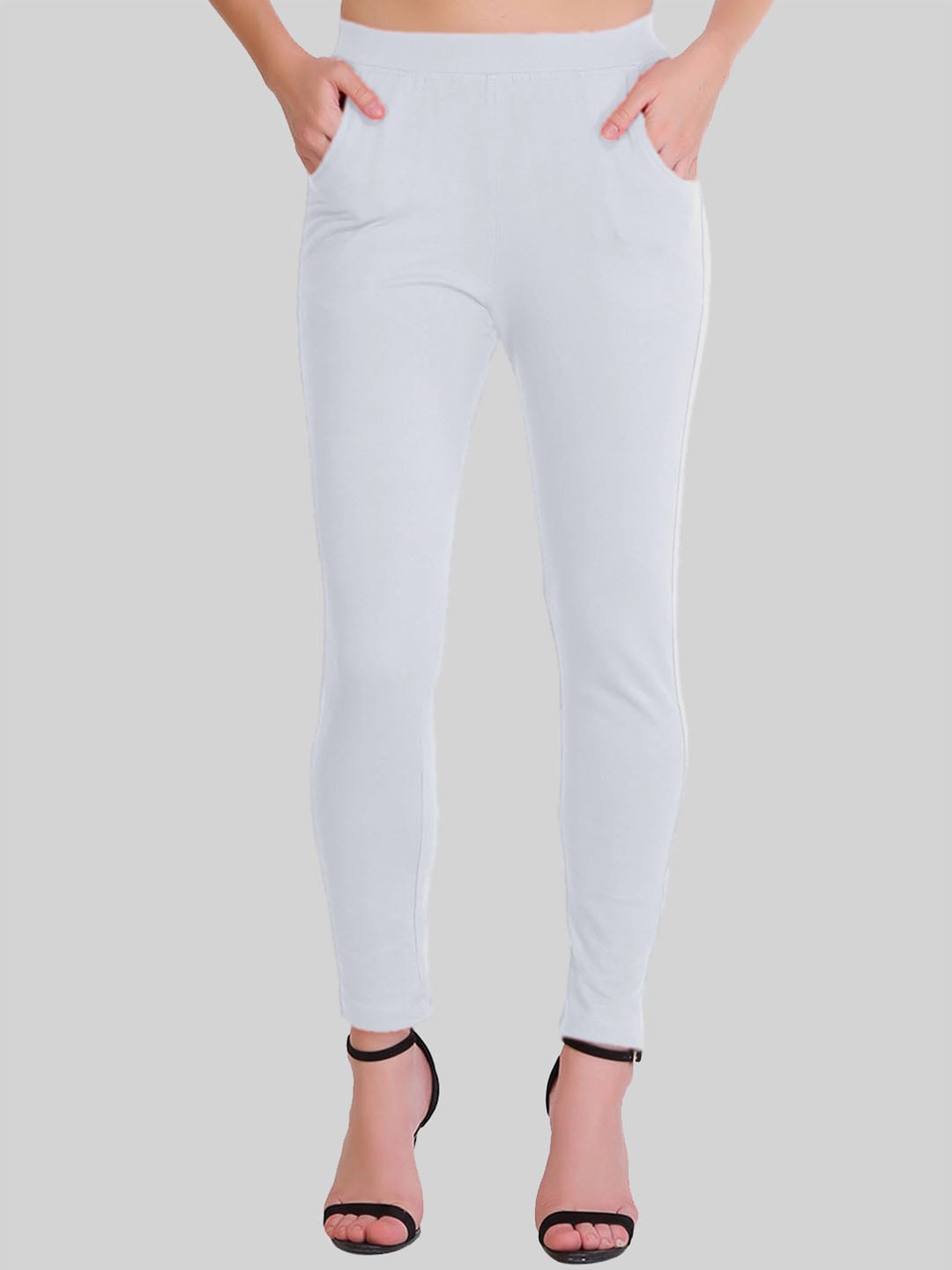 

SAUNDARYA Ankle-Length Leggings, White