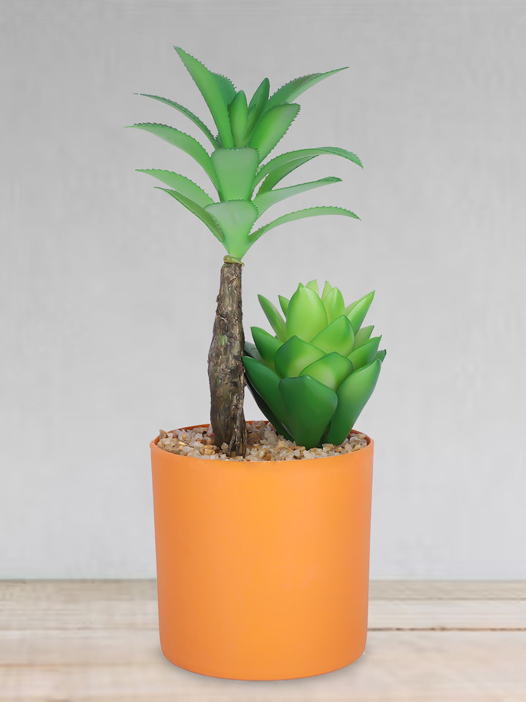 

Kuber Industries Green & Orange Artificial Bonsai Plant With Pot