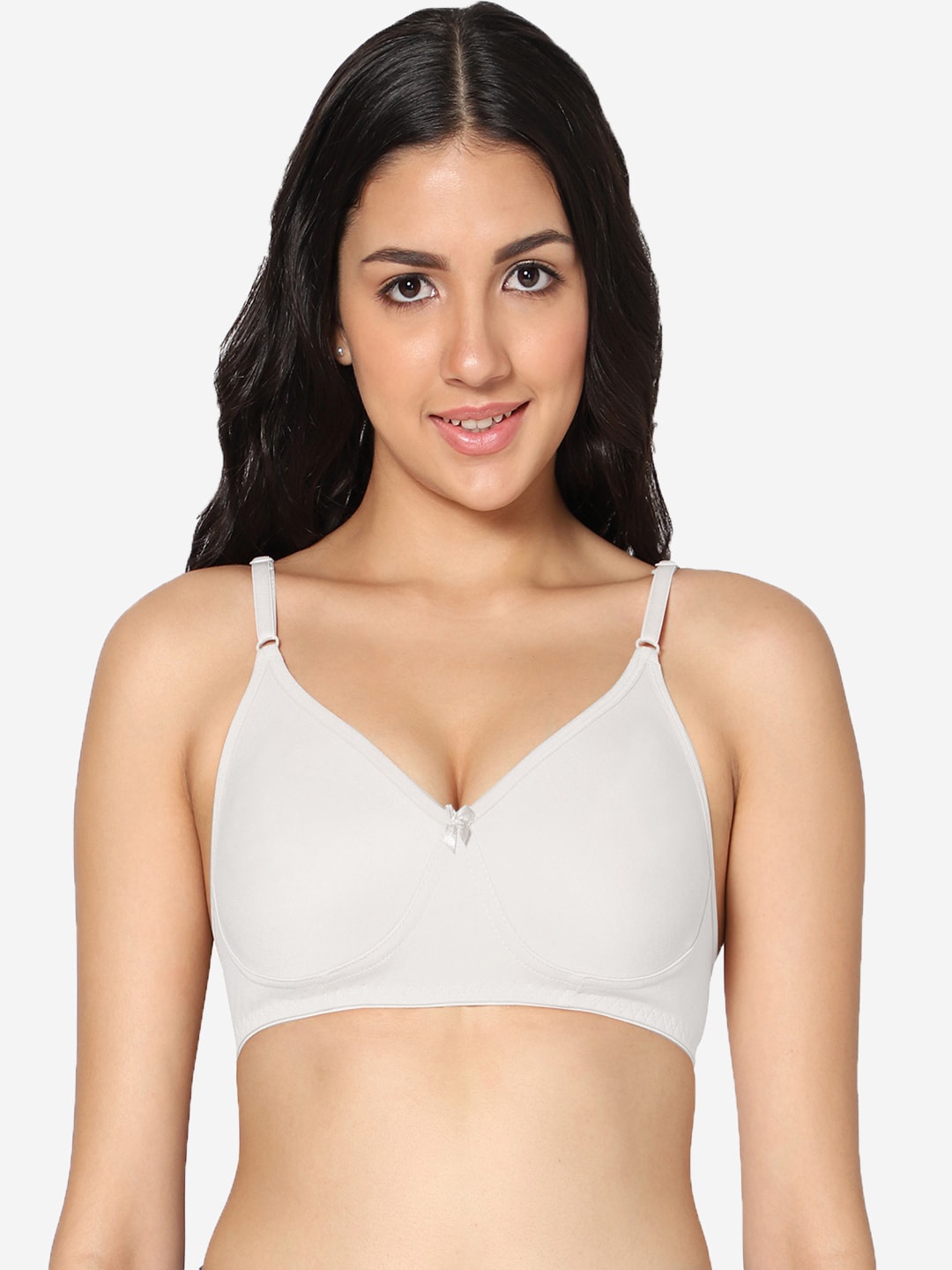 

In Care Full Coverage Non Padded All Day Comfort Super Support Cotton T-shirt Bra, White