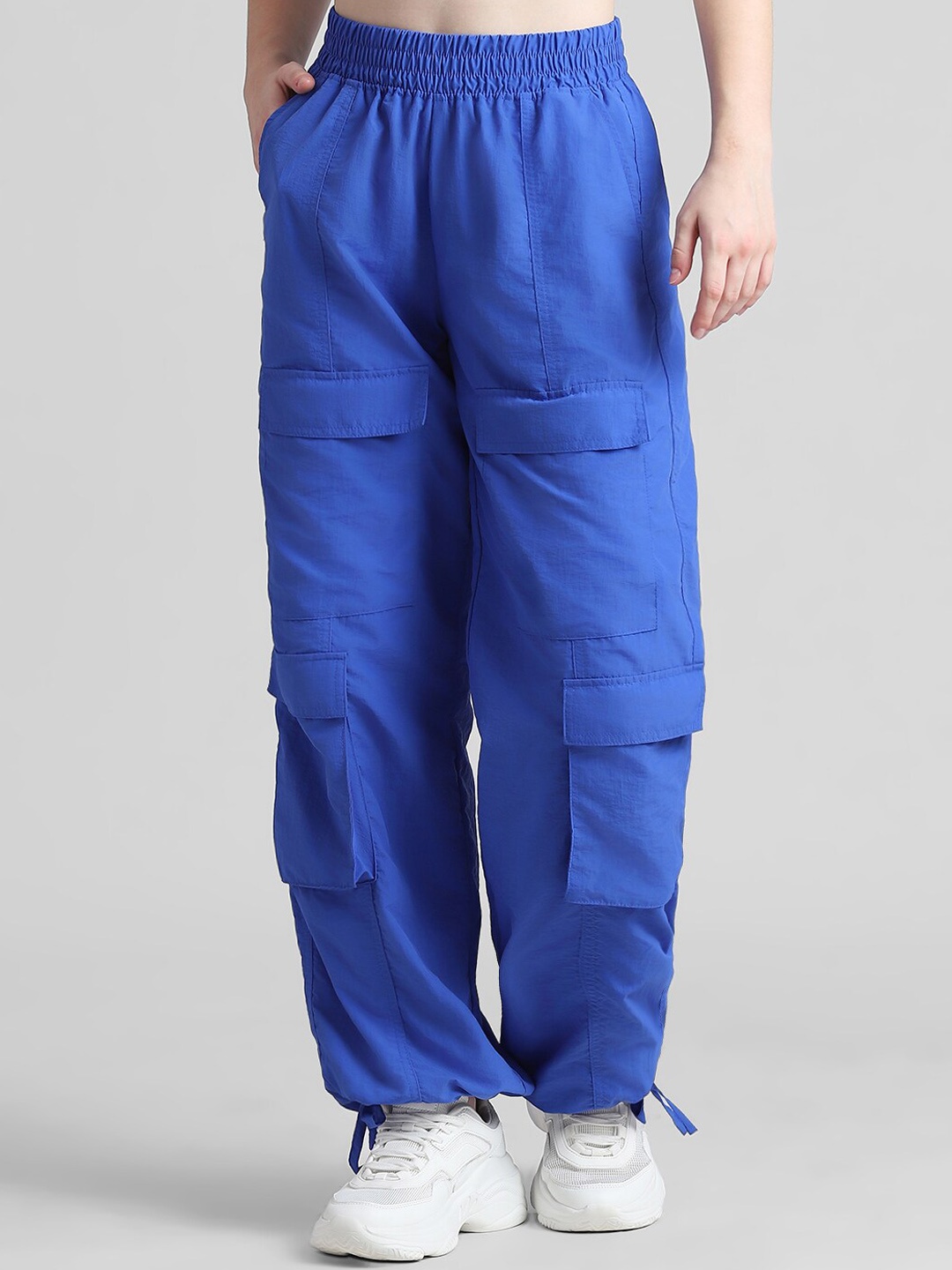 

ONLY Women Loose Fit High-Rise Joggers Trousers, Blue