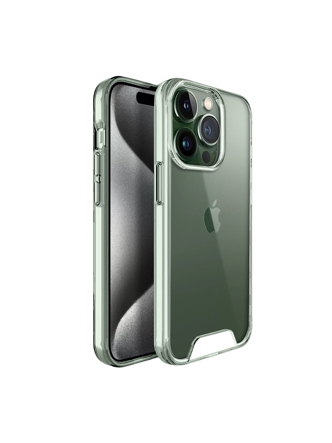 

Karwan Wireless Charging iPhone 15 Pro Back Case, Transparent