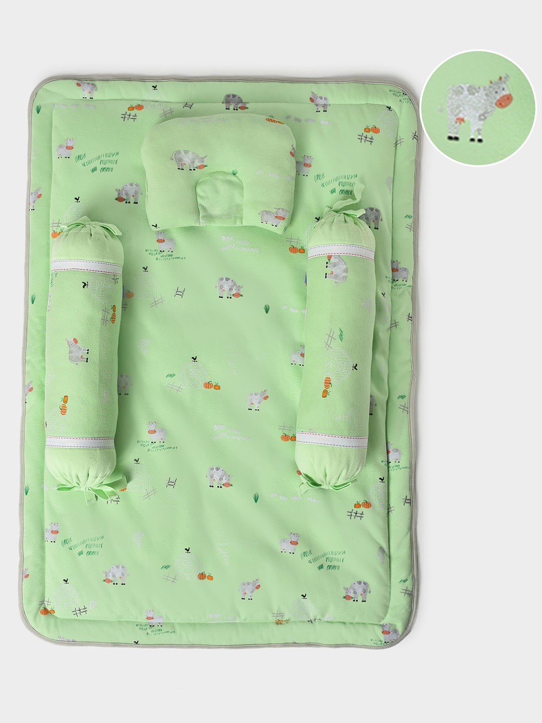 

MiArcus Printed Baby Bed Sets, Green
