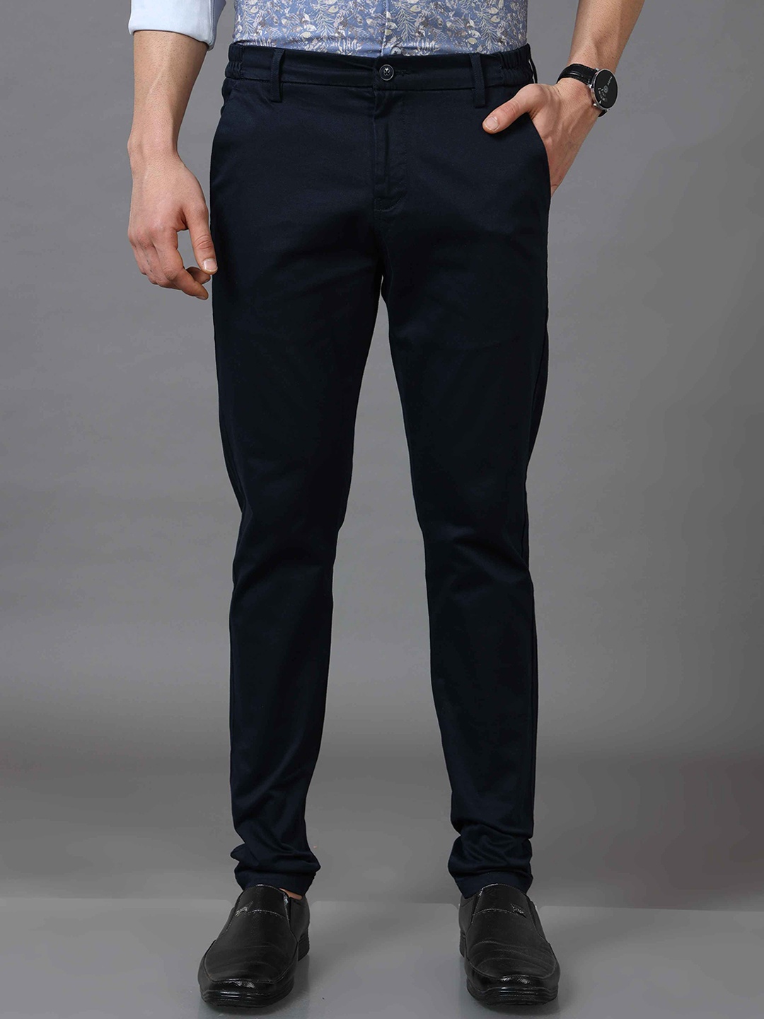 

Tailoraedge Men Tailored Chinos Trousers, Olive