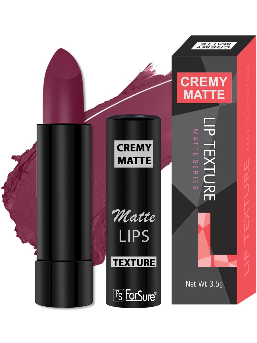 

ForSure Cremy Matte Texture Long Lasting Bullet Lipstick - 3.5g - Pink 55