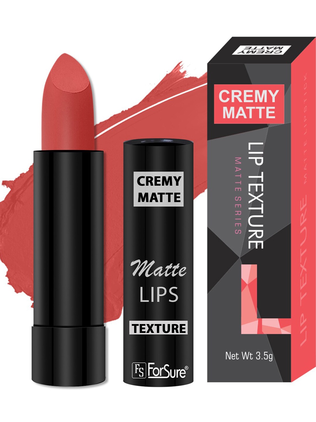 

ForSure Cremy Matte Long Lasting Lipstick - 3.5g - Light Orange 93