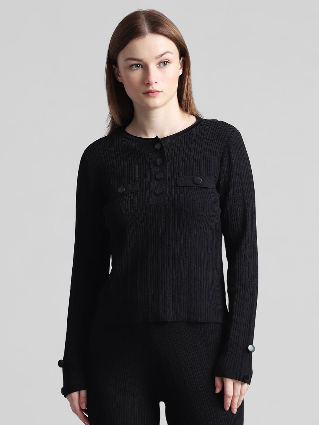 

ONLY Onlswan Ls Long Sleeves Ribbed Pullover, Black