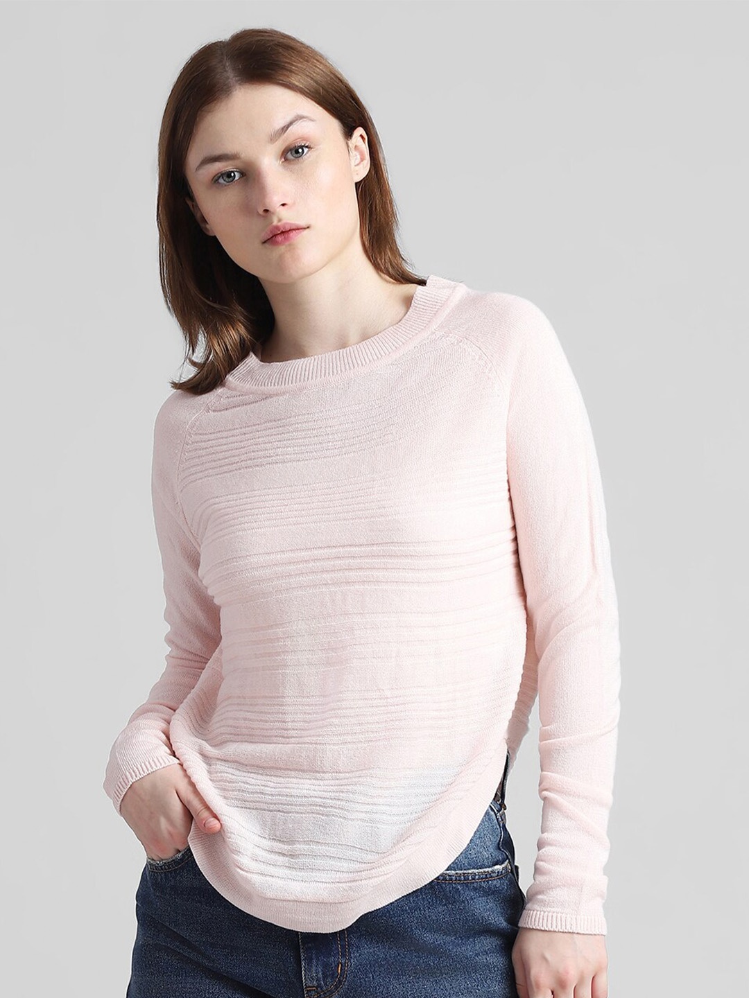 

ONLY Onldmaya Ls Long Sleeves Acrylic Pullover, Pink