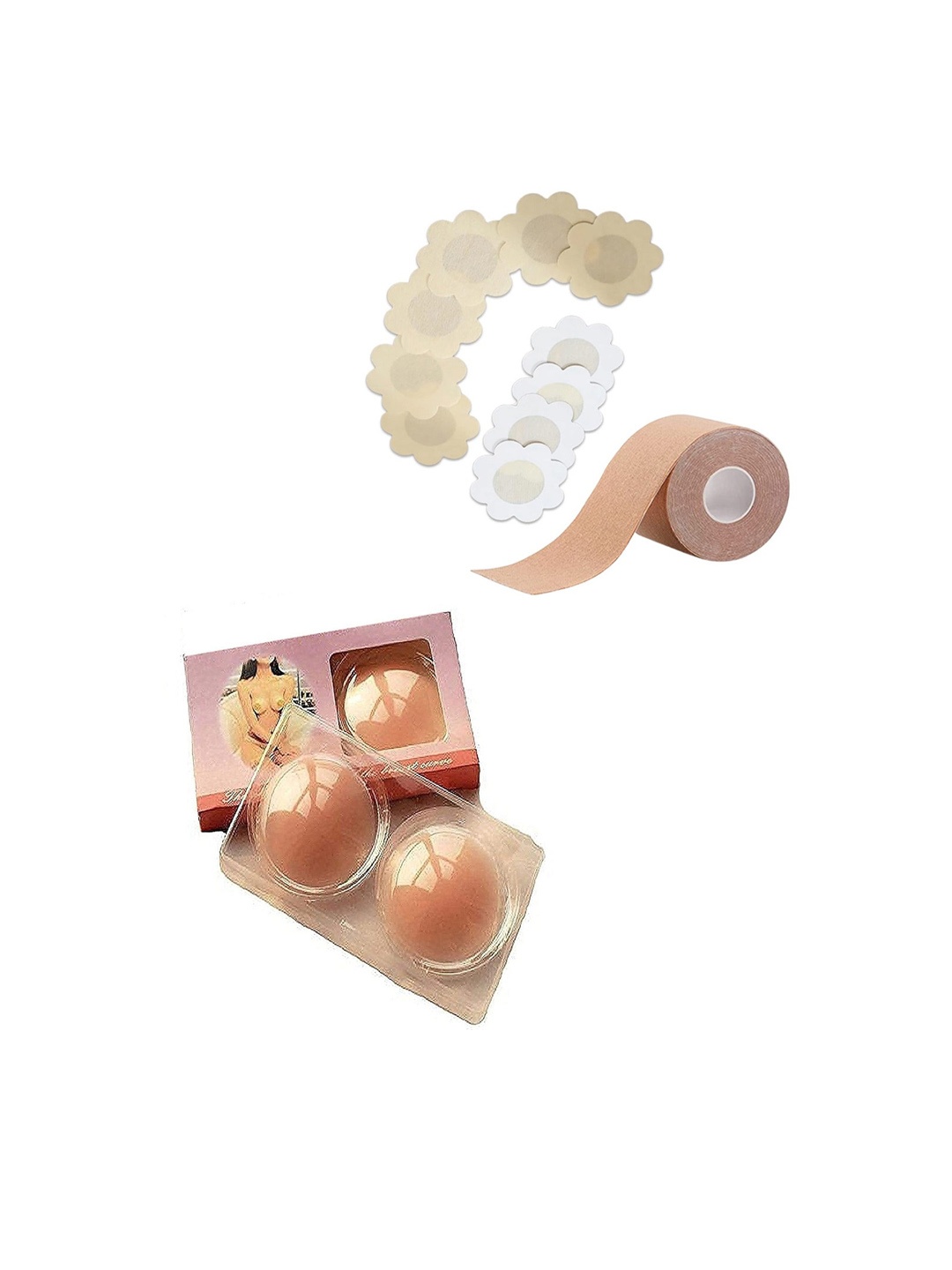 

DALUCI Breast Tape & Reusable Nipple Covers, Beige