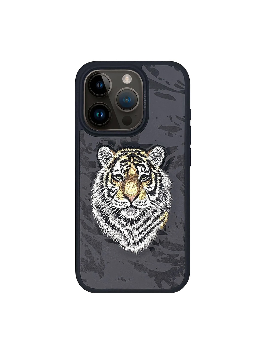 

TREEMODA Polo Tiger Embroidered iPhone 15 Pro Max Back Case, Black