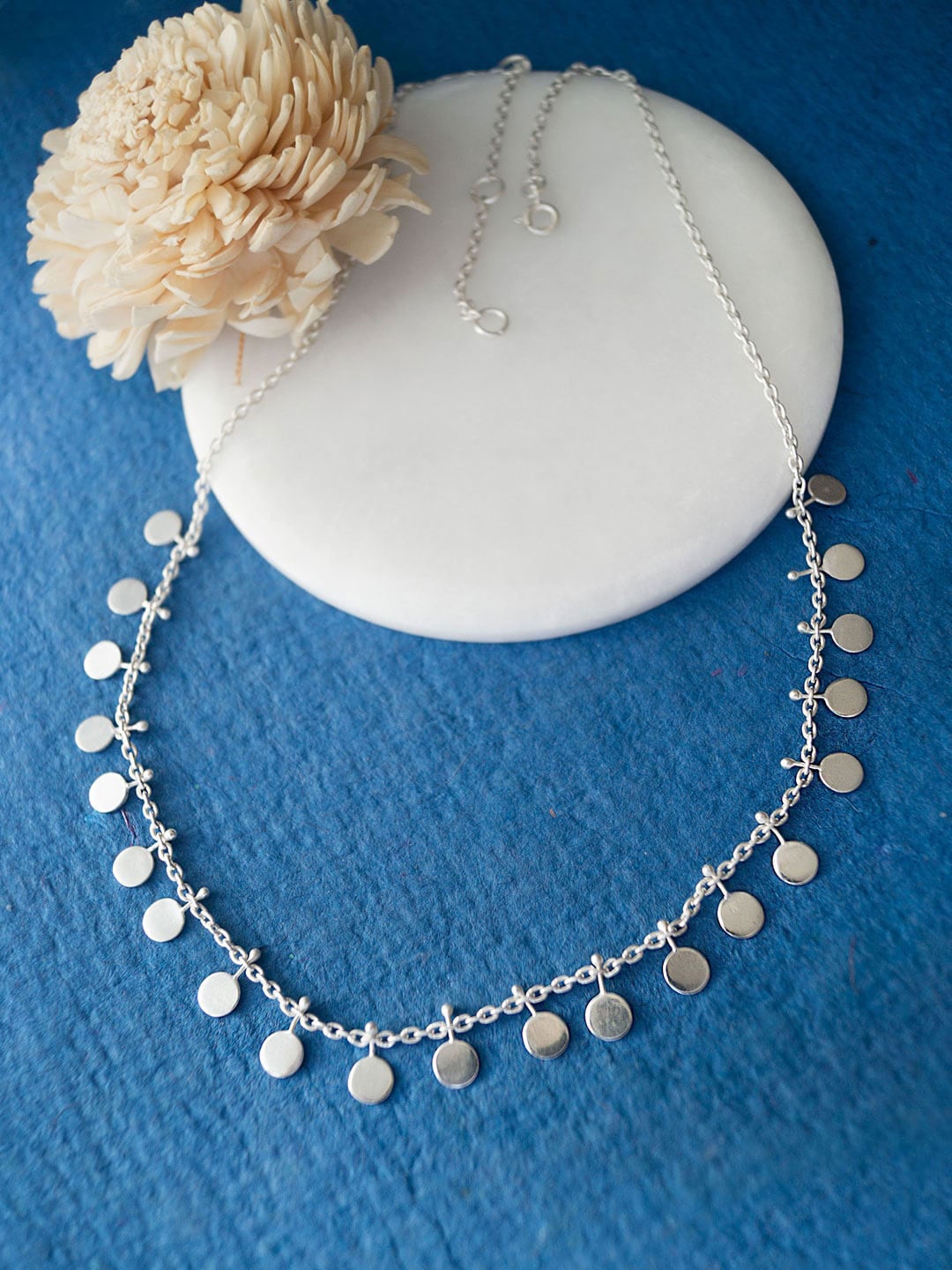 

MANNASH Silver-Toned Sterling Silver Rhodium-Plated Necklace