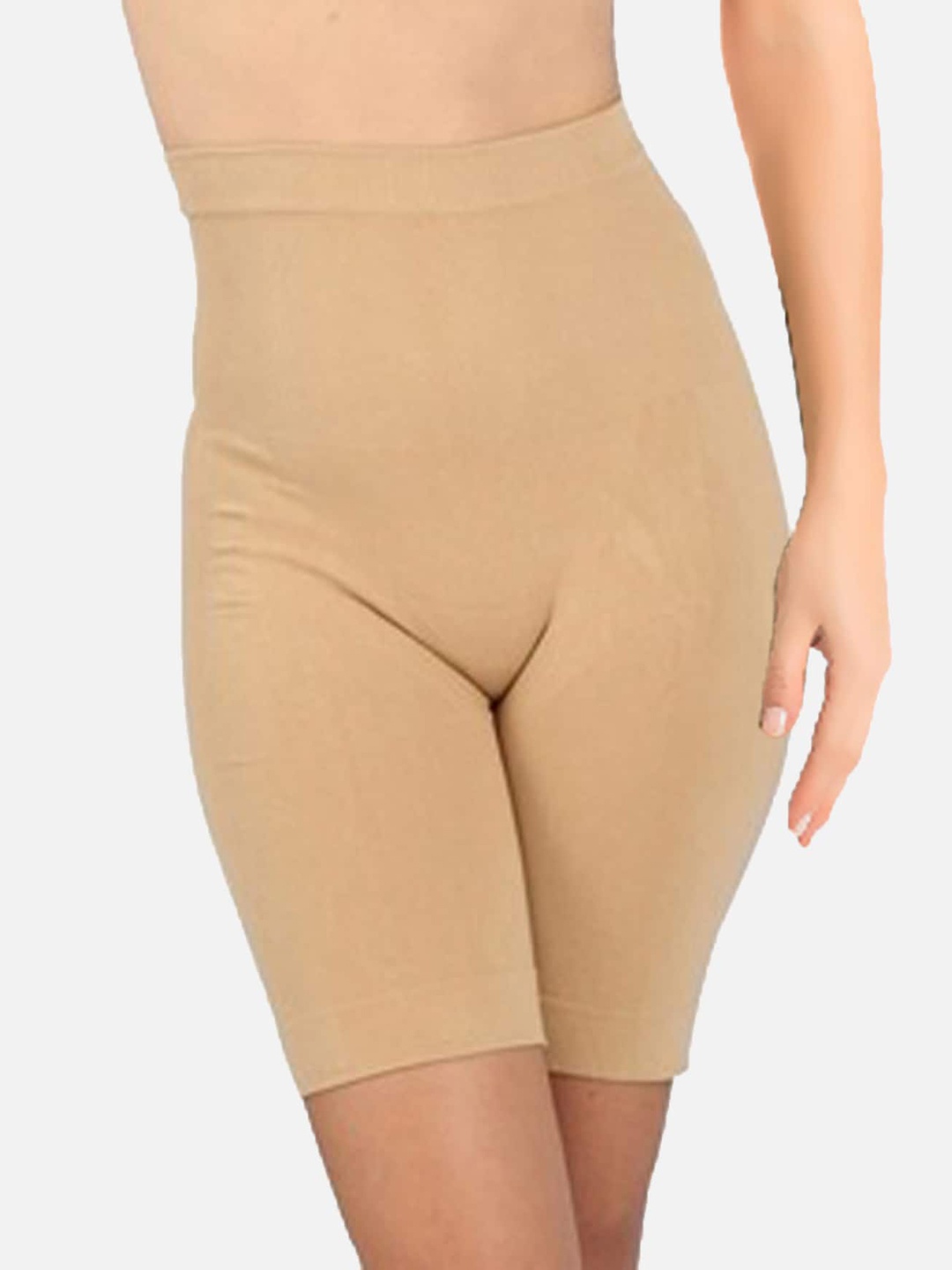 

DEALSEVEN FASHION High-Rise Cotton Tummy & Thigh Shapewear, Beige