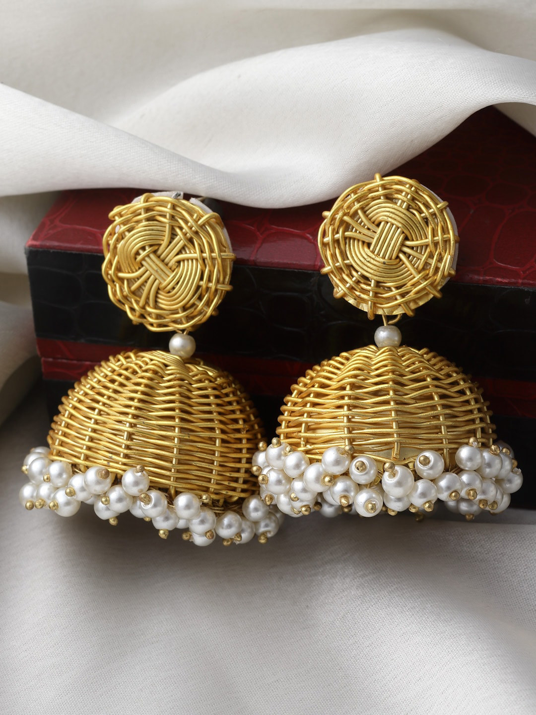 

PANASH Gold-Plated Classic Jhumkas