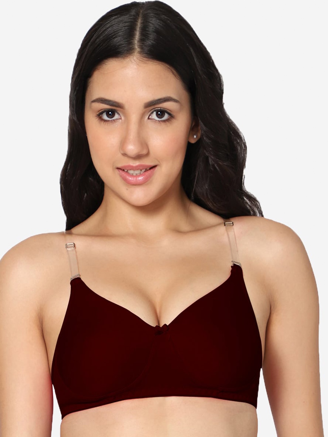 

In Care Maroon Bra Full Coverage Heavily Padded