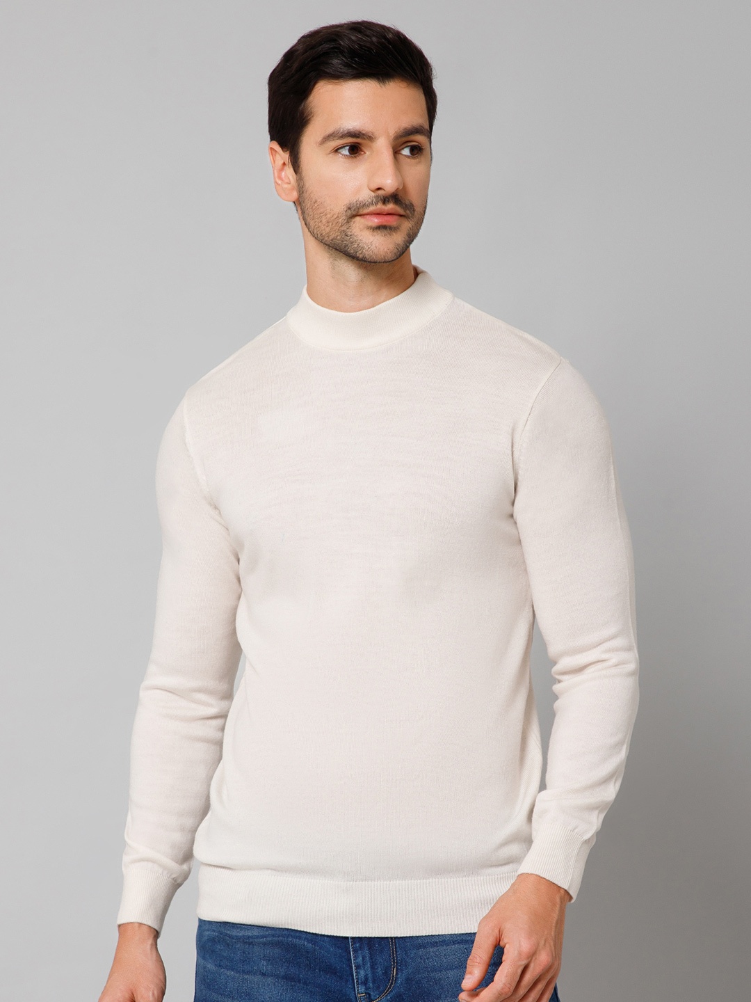 

Cantabil Men Off White Pullover