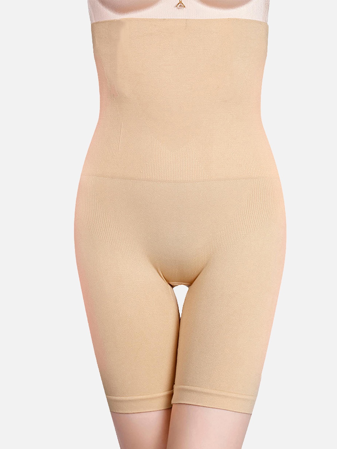 

DEALSEVEN FASHION High-Rise Cotton Tummy & Thigh Shapewear, Beige