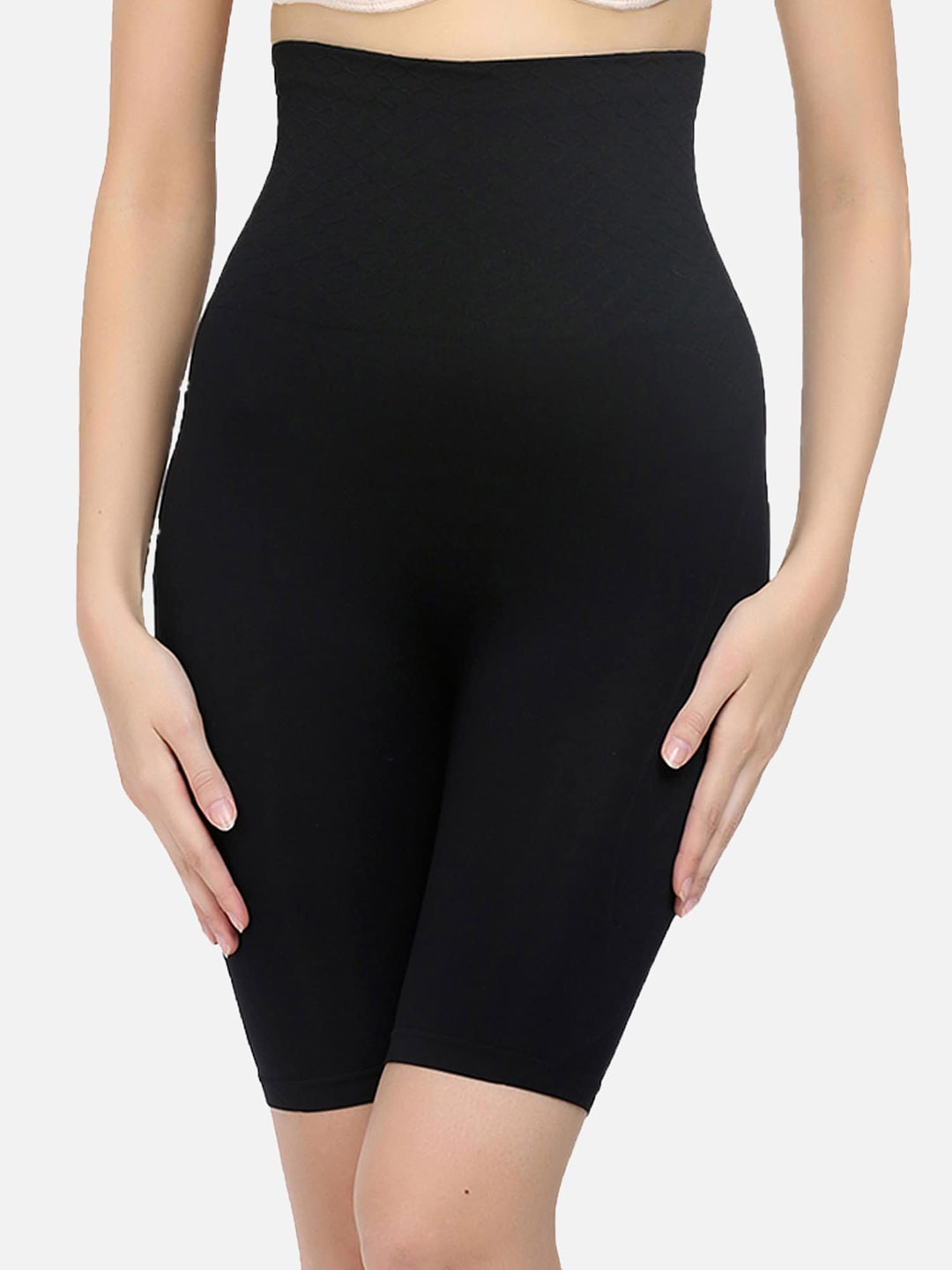 

DEALSEVEN FASHION Women High-Waist Tummy & Thigh Shapewear, Black