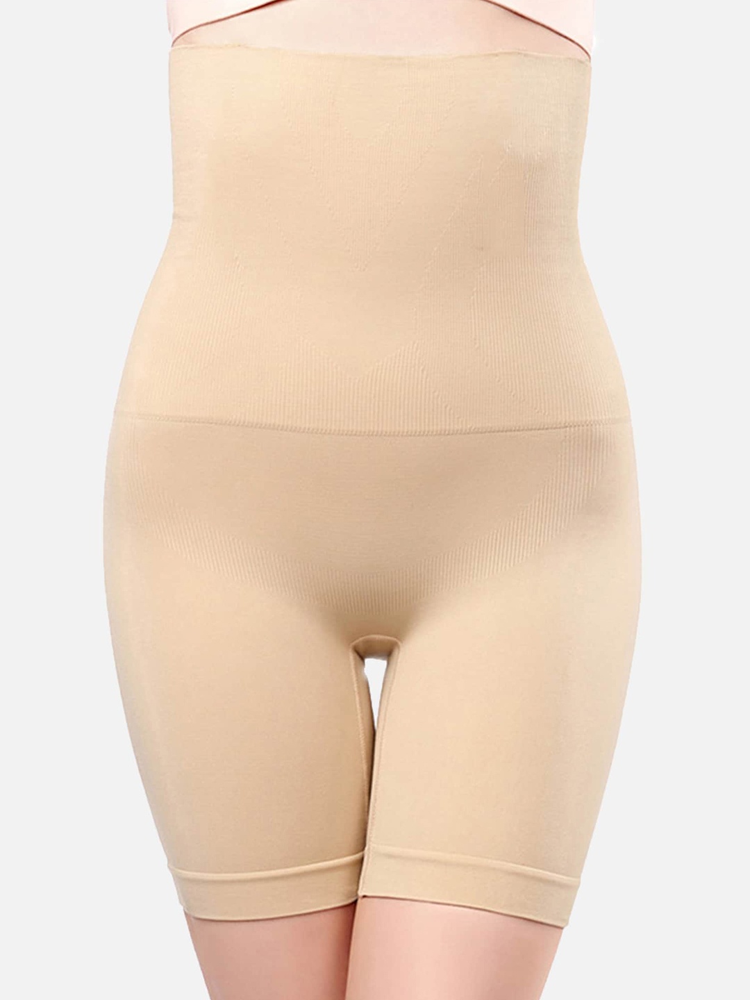 

DEALSEVEN FASHION High-Rise Cotton Tummy & Thigh Shapewear, Beige