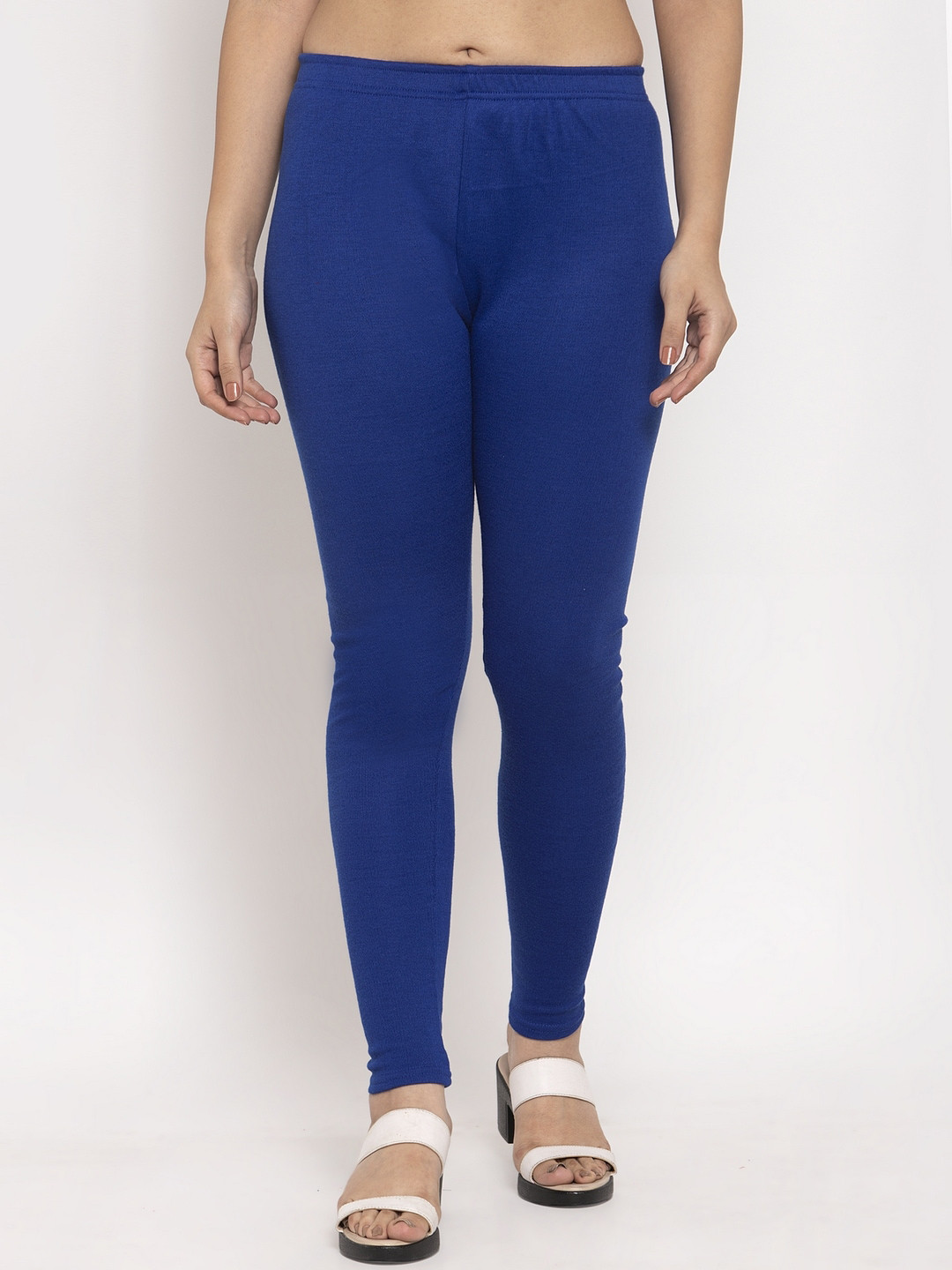 

Trend Level Ankle Length Wool Leggings, Blue