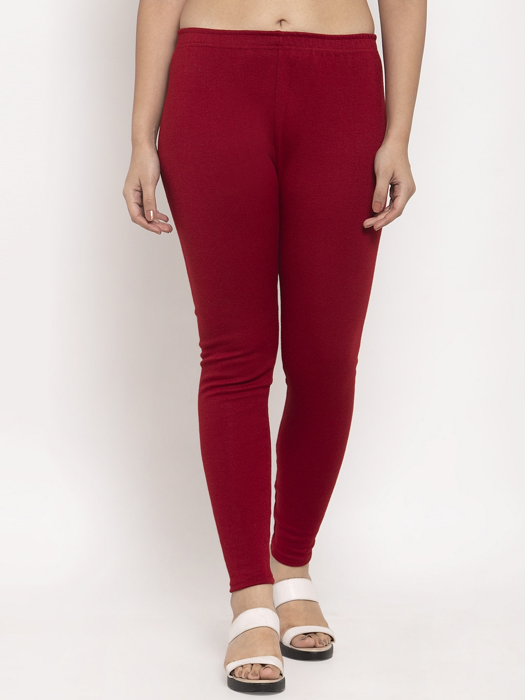 

Trend Level Woolen Ankle Length Leggings, Maroon