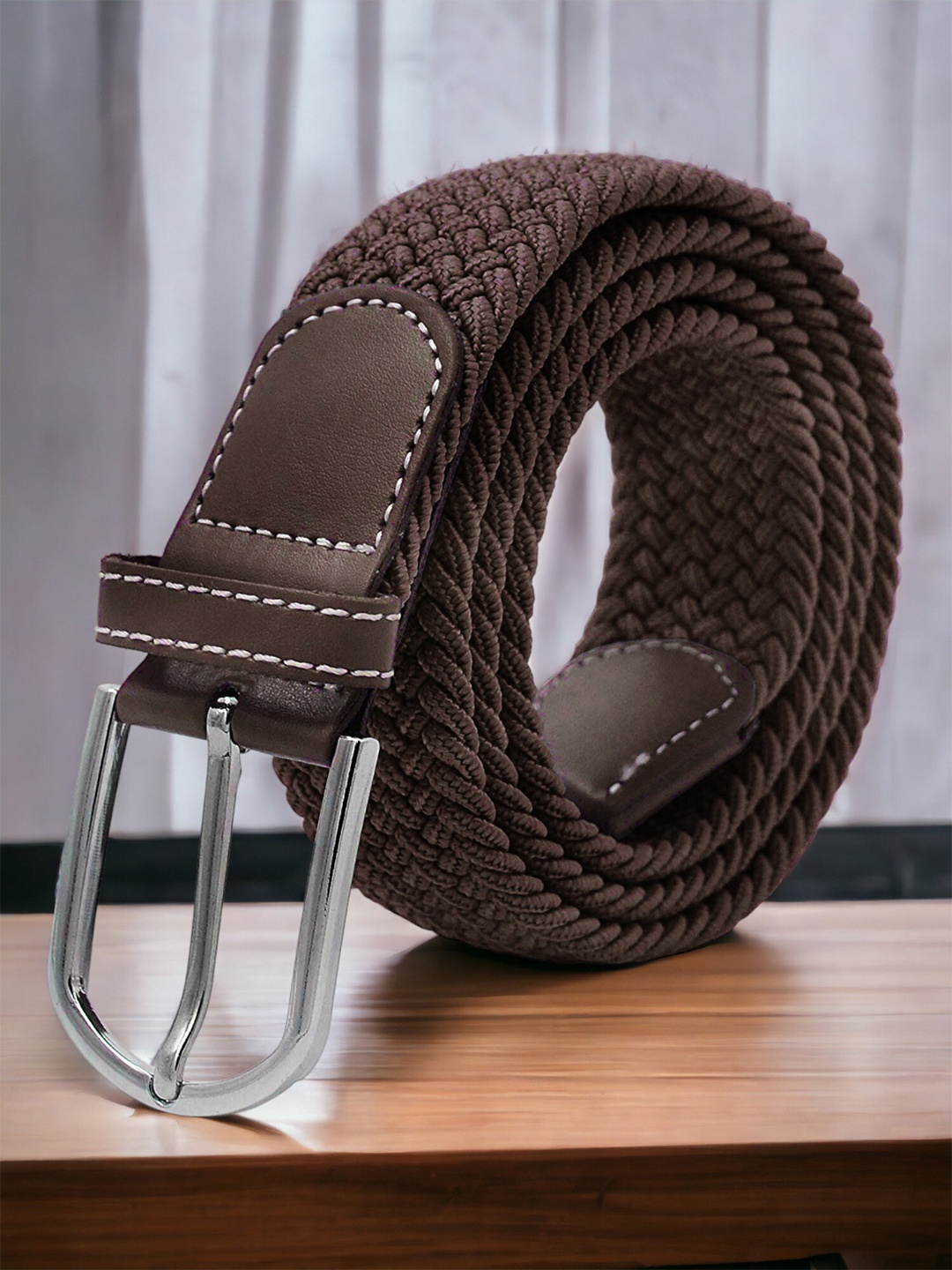 

ZORO Men Brown Textured Belt