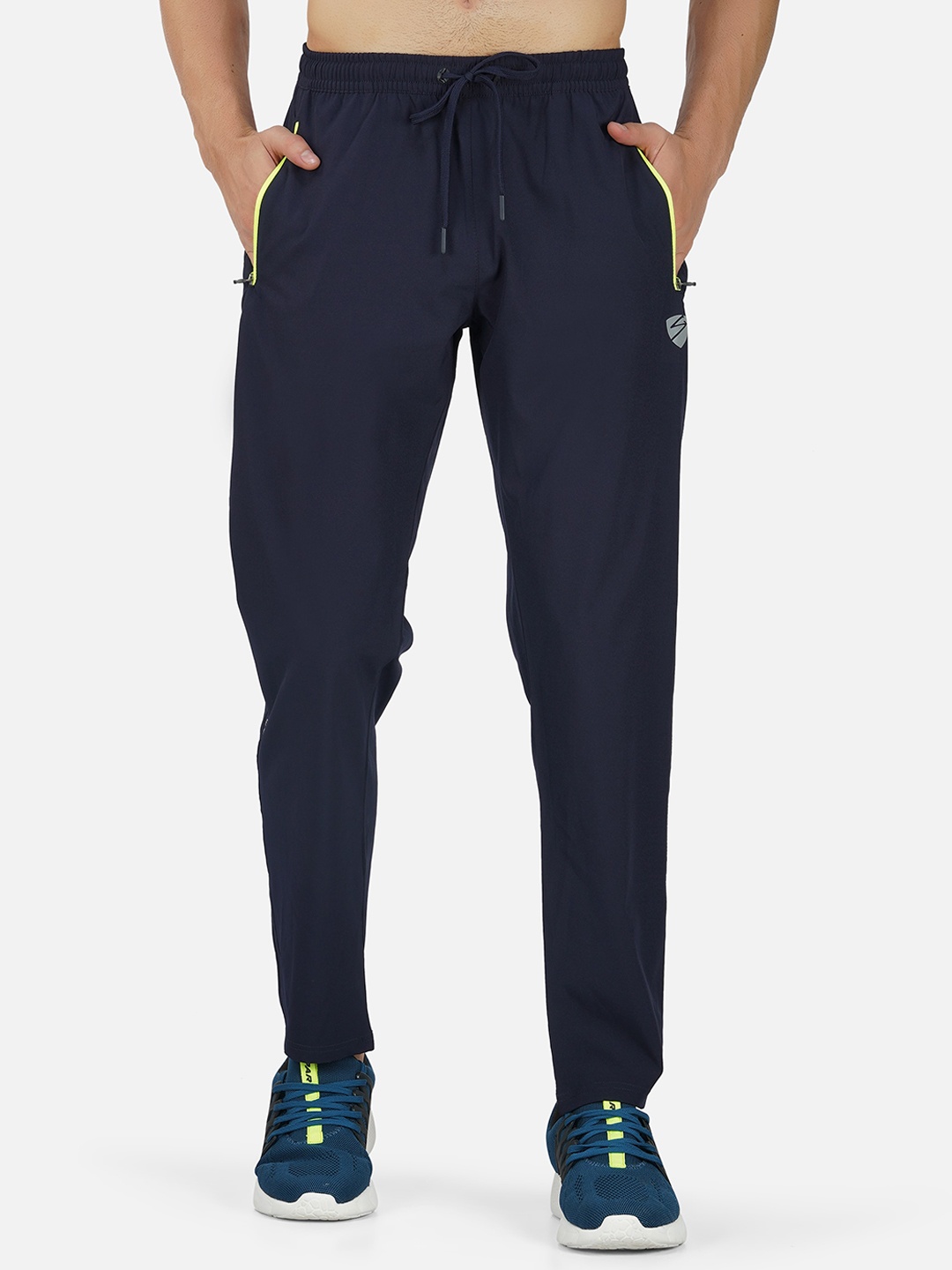 

UNPAR Men Regular Fit Dry-Fit Sports Track Pants, Navy blue