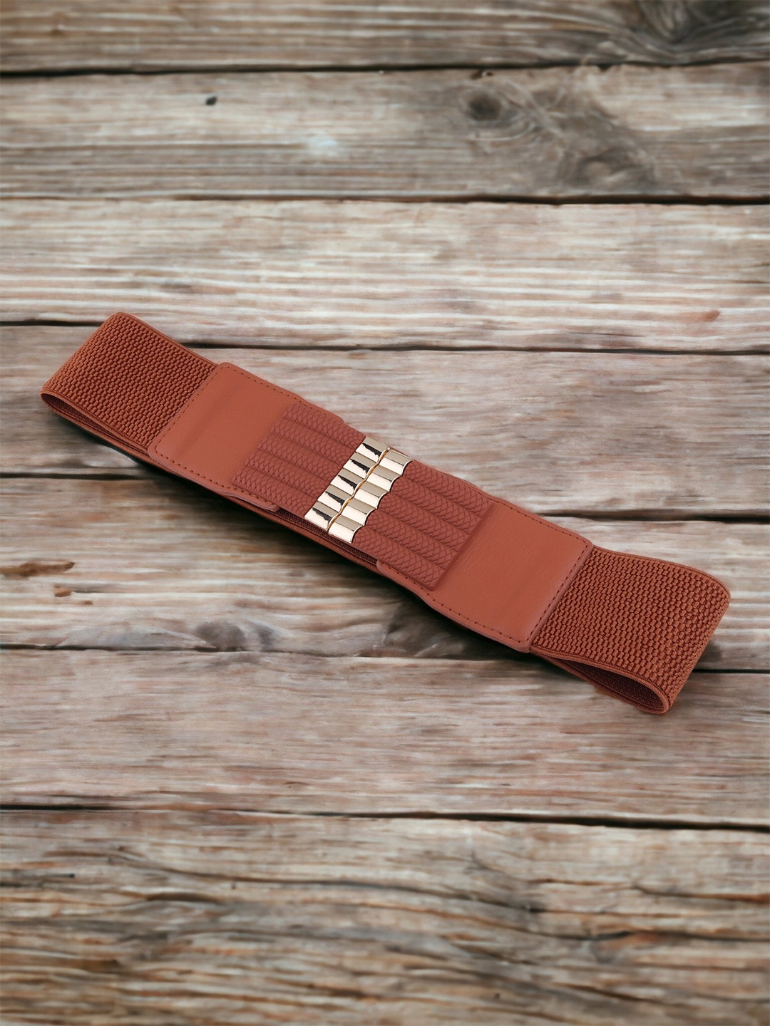 

ZORO Women Tan Textured Belt