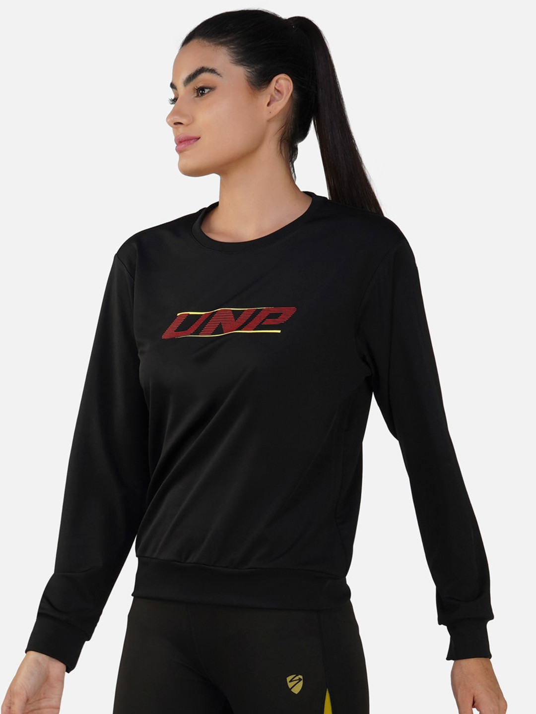 

UNPAR Typography Printed Cotton Pullover, Black