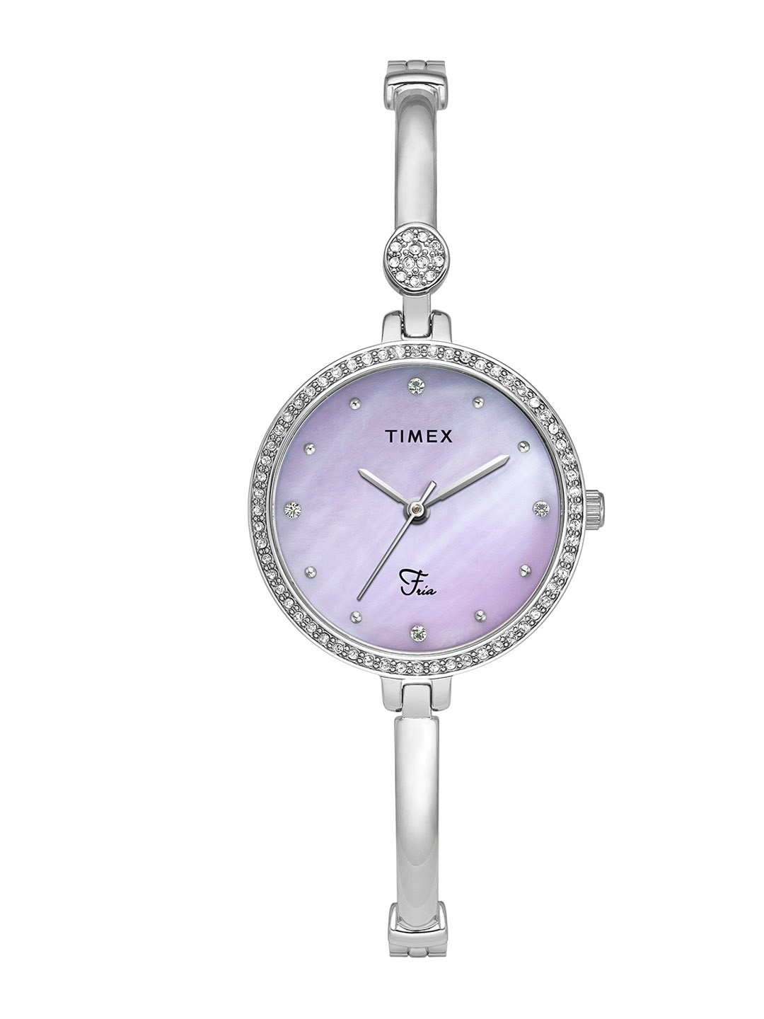 

Timex Women Stainless Steel Bracelet Style Straps Analogue Watch TWEL18400, Purple
