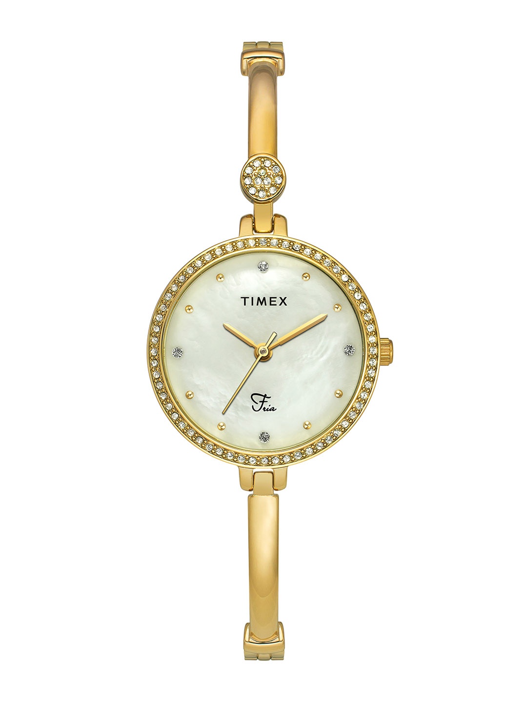 

Timex Women Stainless Steel Bracelet Style Straps Analogue Watch TWEL18401, Off white