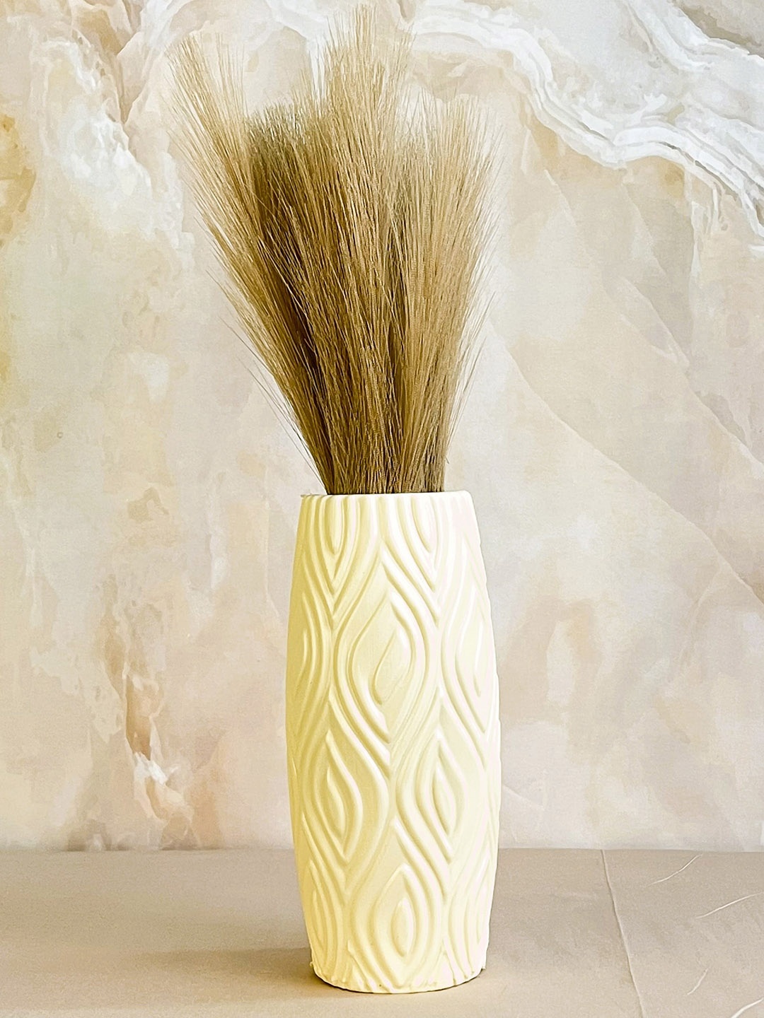 

Akaar Beige 2 Pieces Artificial Pampas Grass With Pot