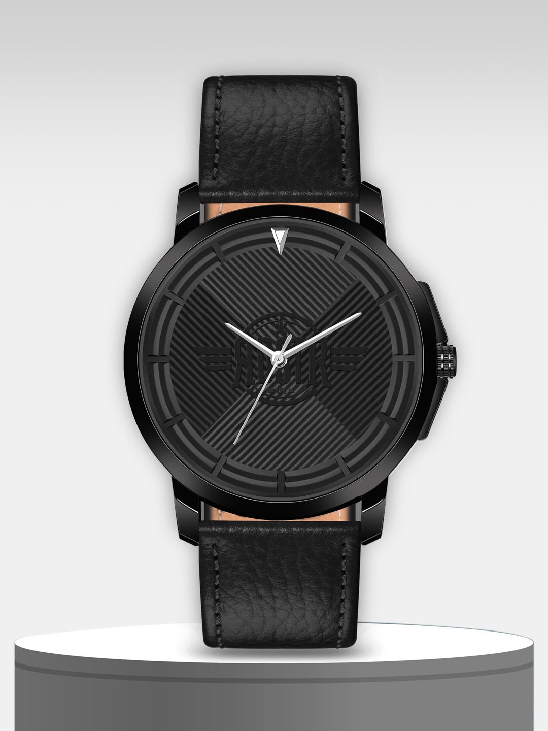 

Roadster Men Black Leather Strap Analogue Watch RD-09-Black