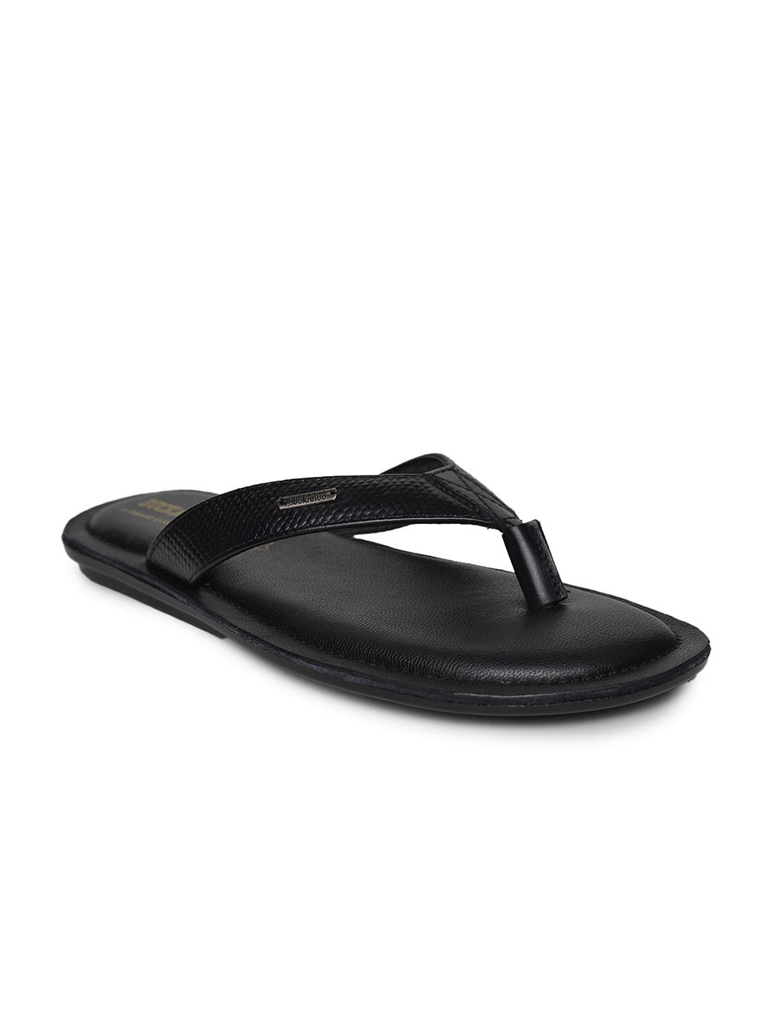 

Buckaroo Men FLATTER Leather Comfort Sandals, Black