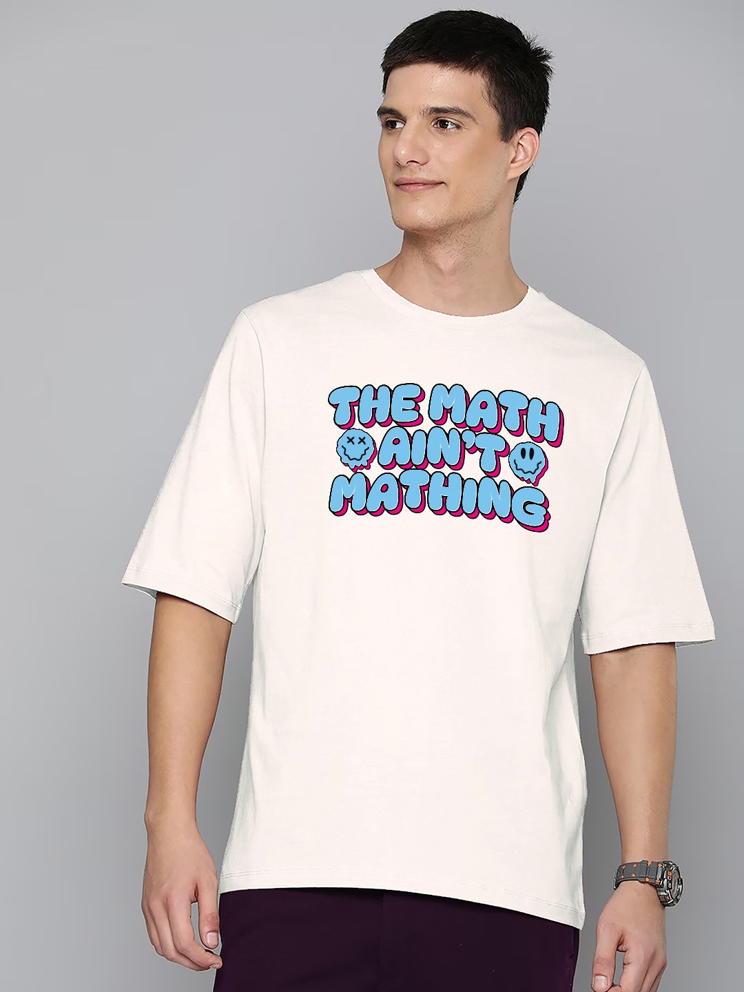 

Harvard Off White Typography Printed Cotton Oversized T-shirt