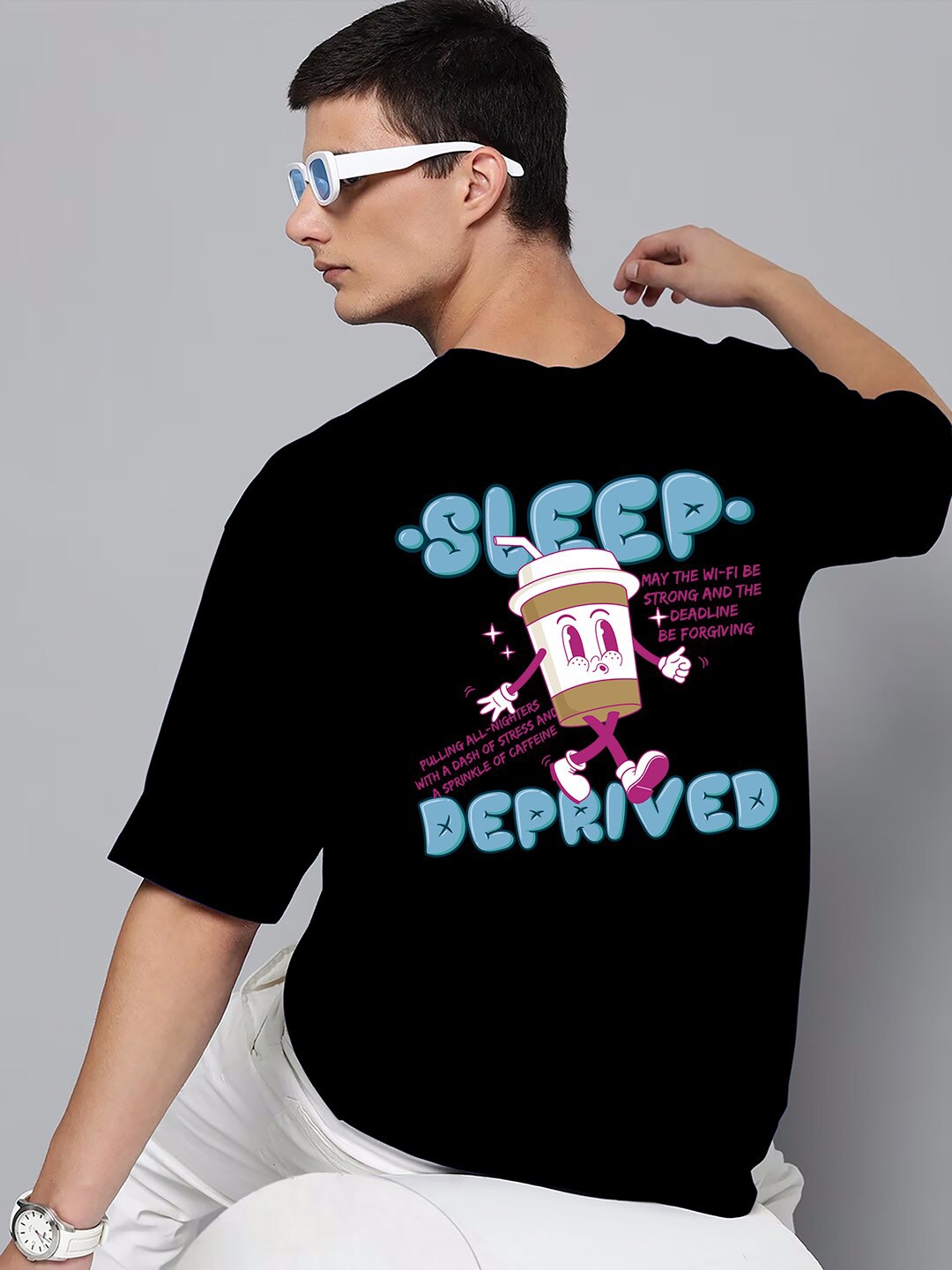 

Harvard Men Black Typography Printed Pockets T-shirt