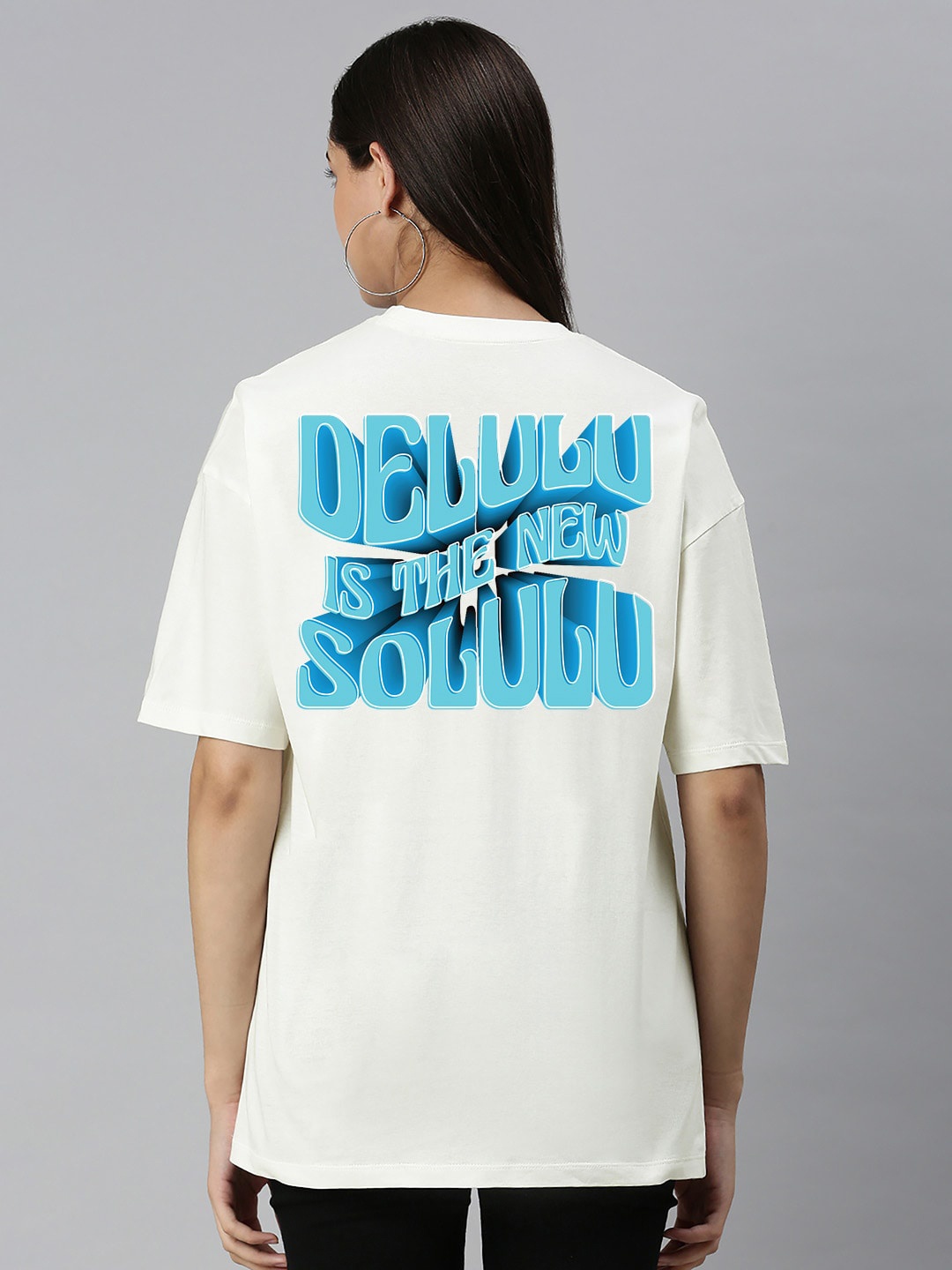 

Harvard Typography Printed Drop-Shoulder Sleeves Cotton Oversized T-shirt, Off white