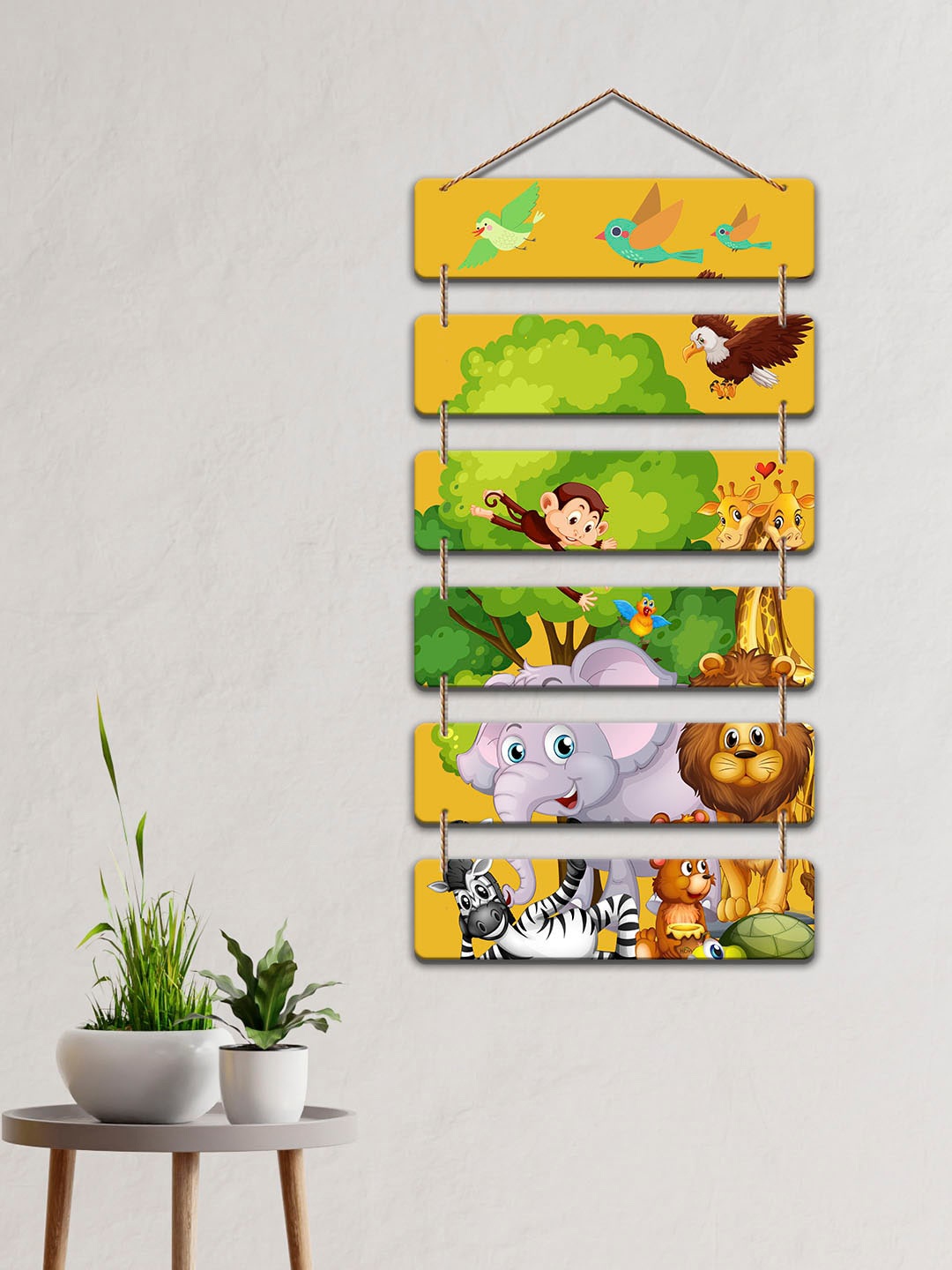 

ArtVibes Yellow & Green Decorative Wooden Wall Hanging