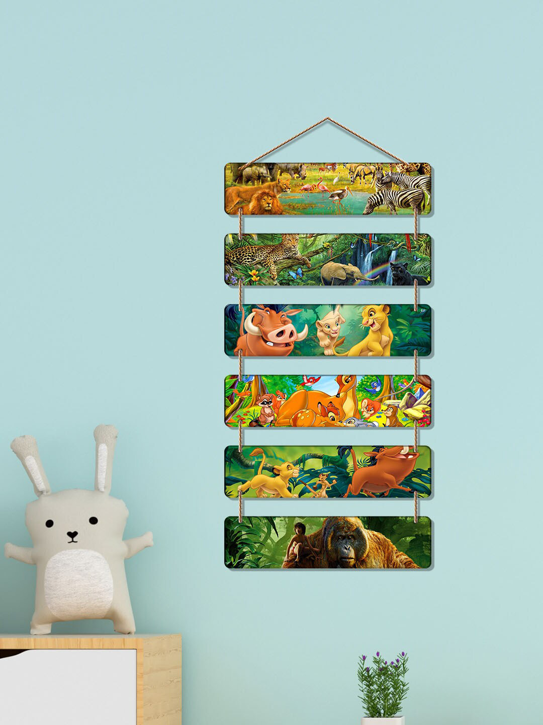 

ArtVibes Green & Brown Decorative Art Wooden Wall Hanging