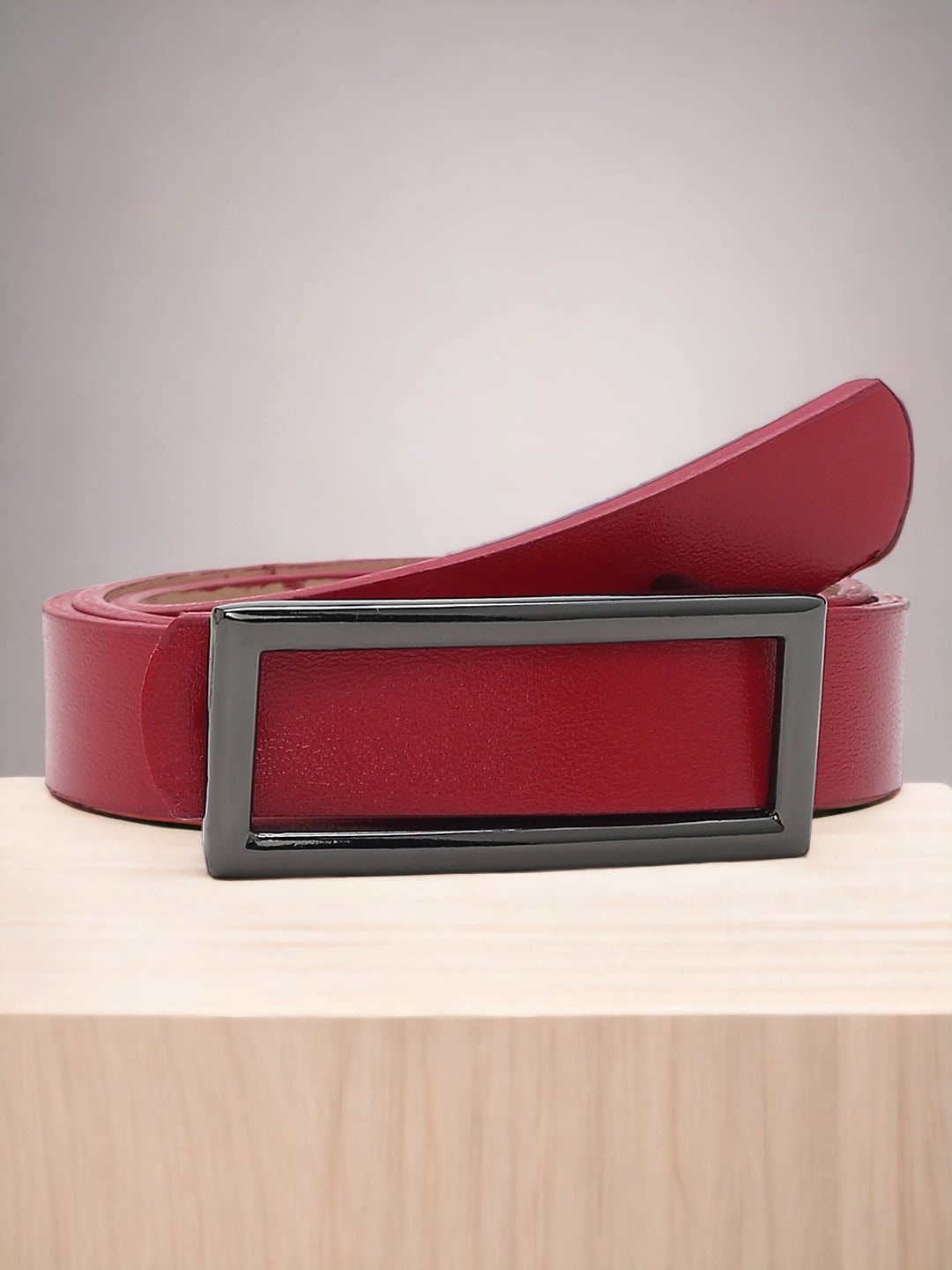 

CRUSSET Women Slim Casual Belt, Red