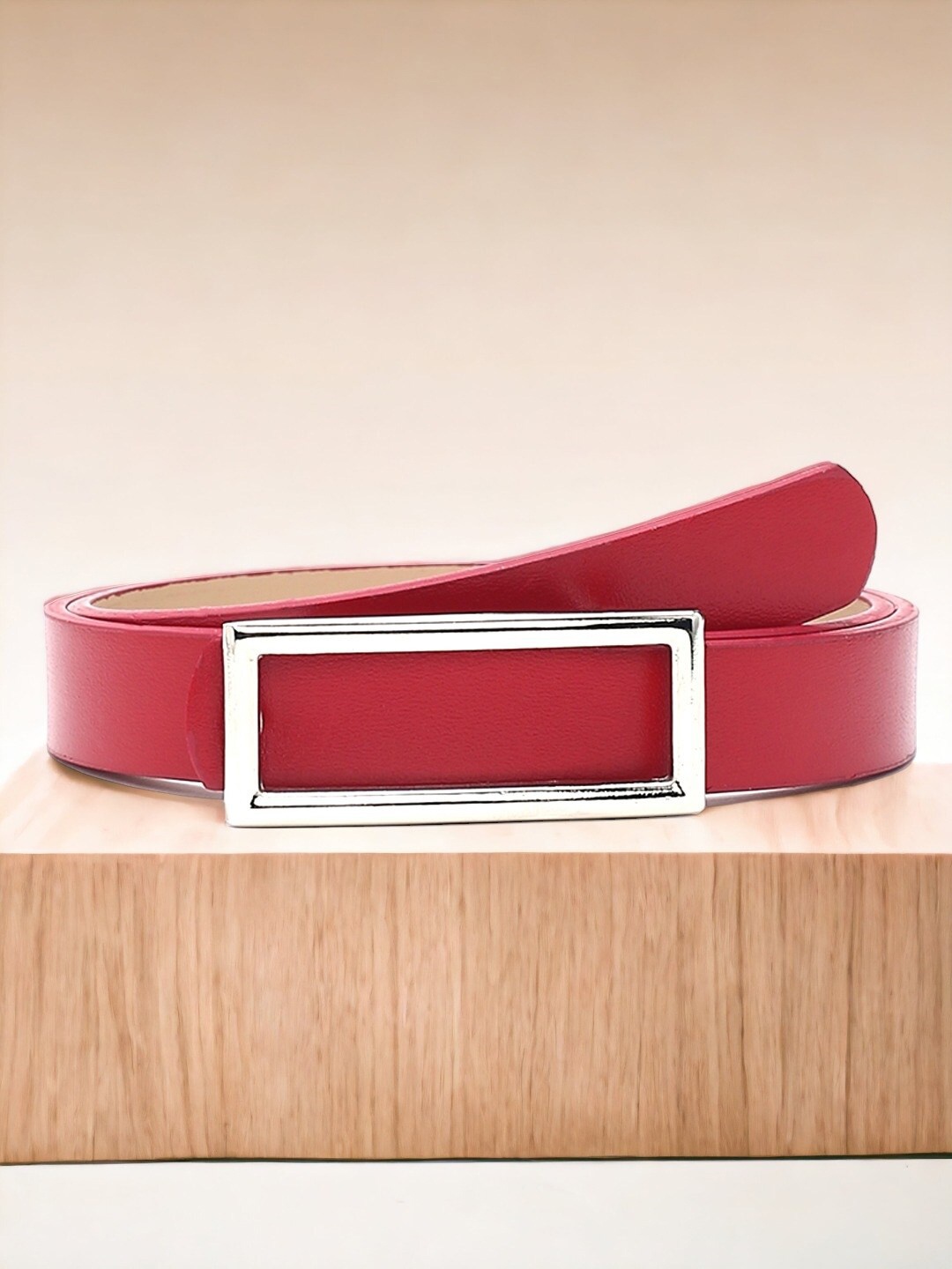 

CRUSSET Women Slim Casual Belt, Red