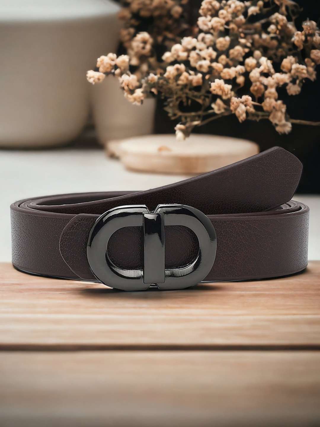 

CRUSSET Women Slim Casual Belt, Brown