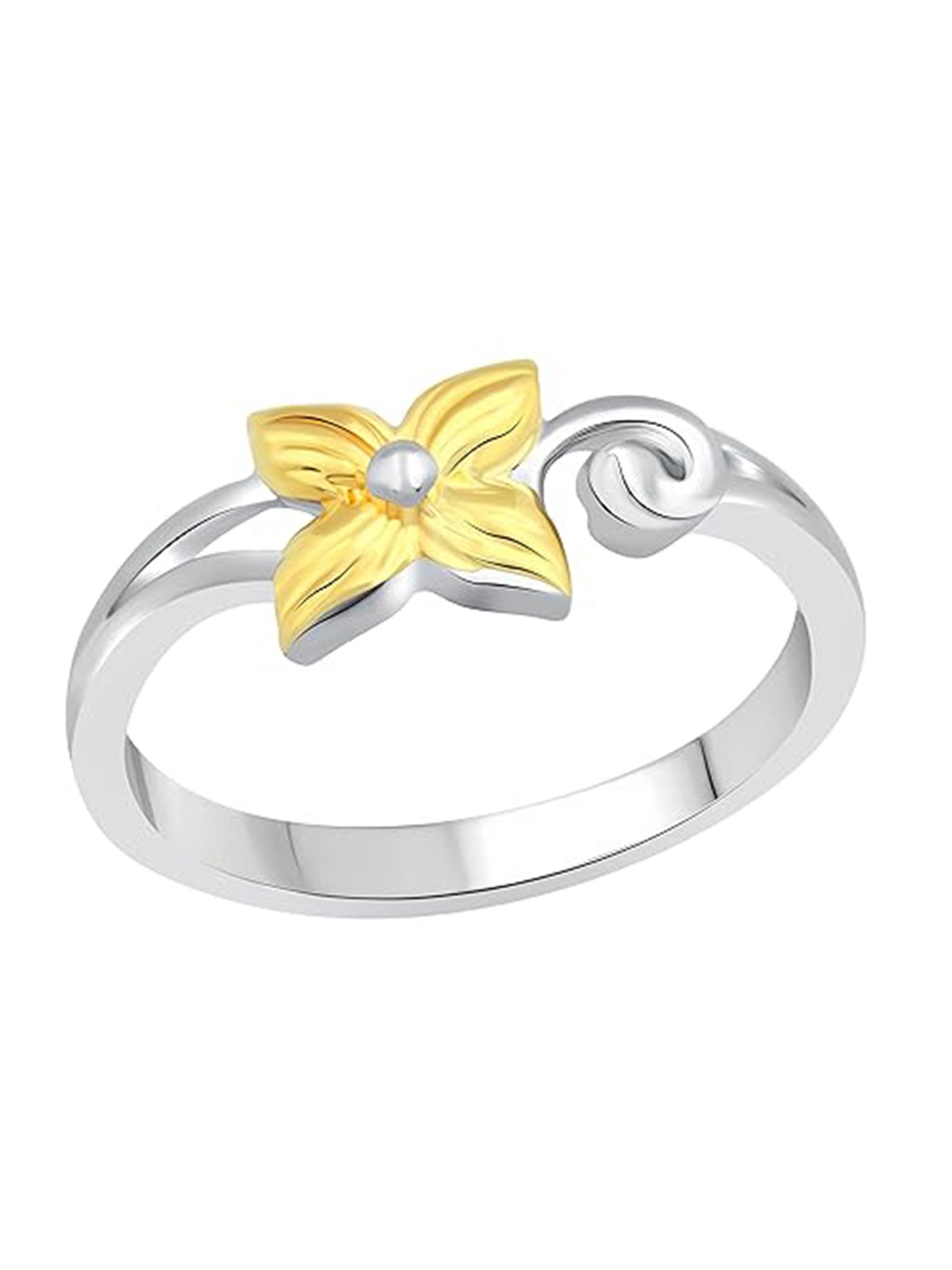 

Vighnaharta Rhodium-Plated Finger Ring, Silver