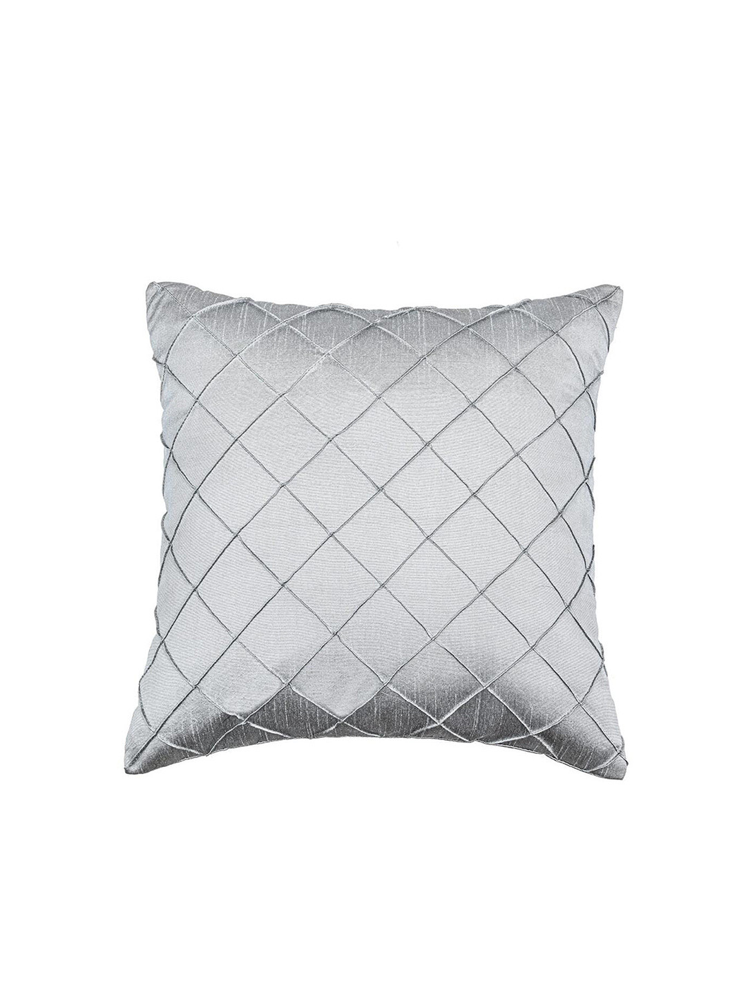 

Athome by Nilkamal Grey Checked Square Cushion Covers