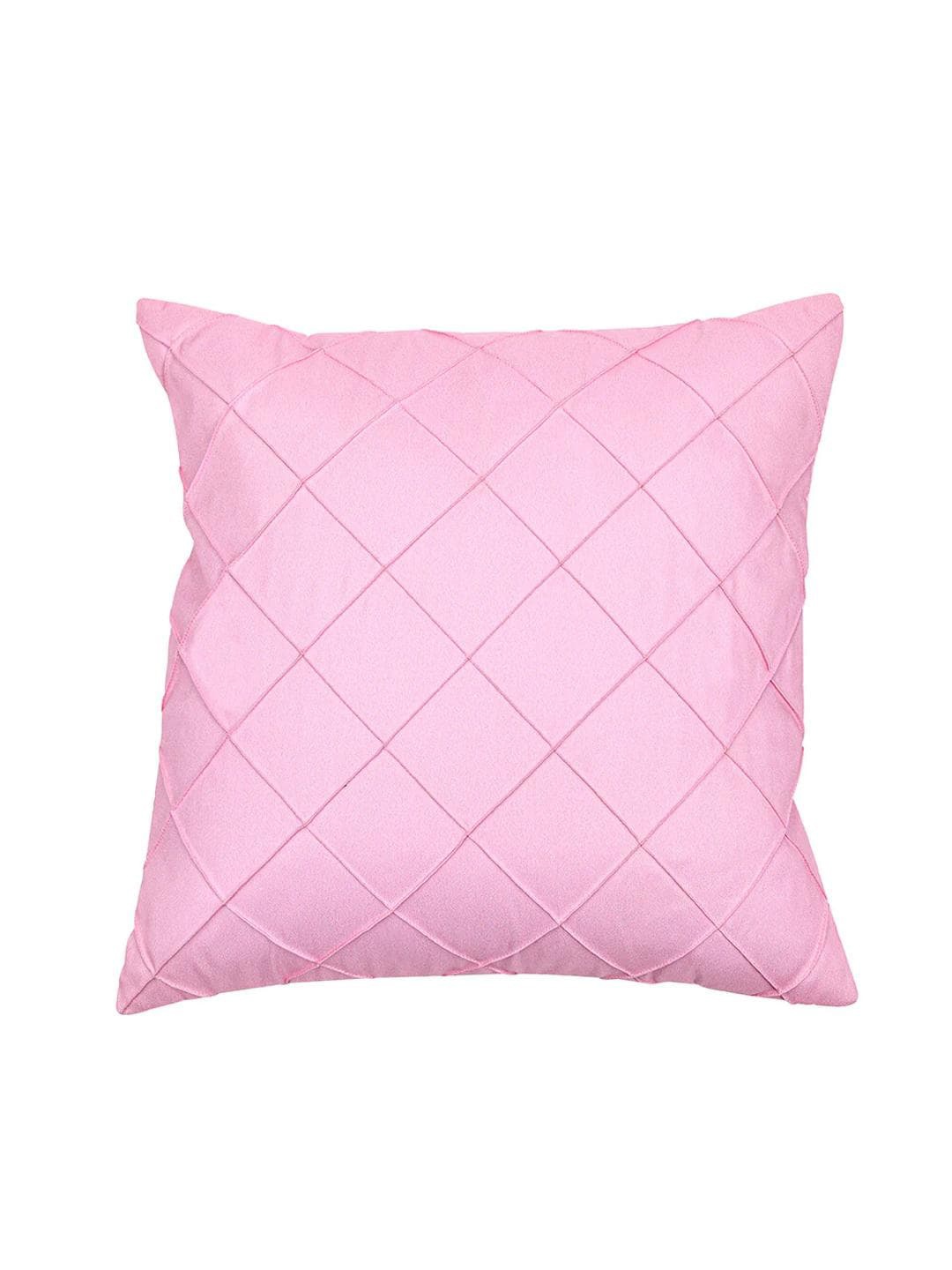 

Athome by Nilkamal Pink Textured Square Cushion Cover